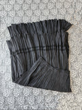 (S/M) Y2K 2-Tier Silk Maxi Skirt