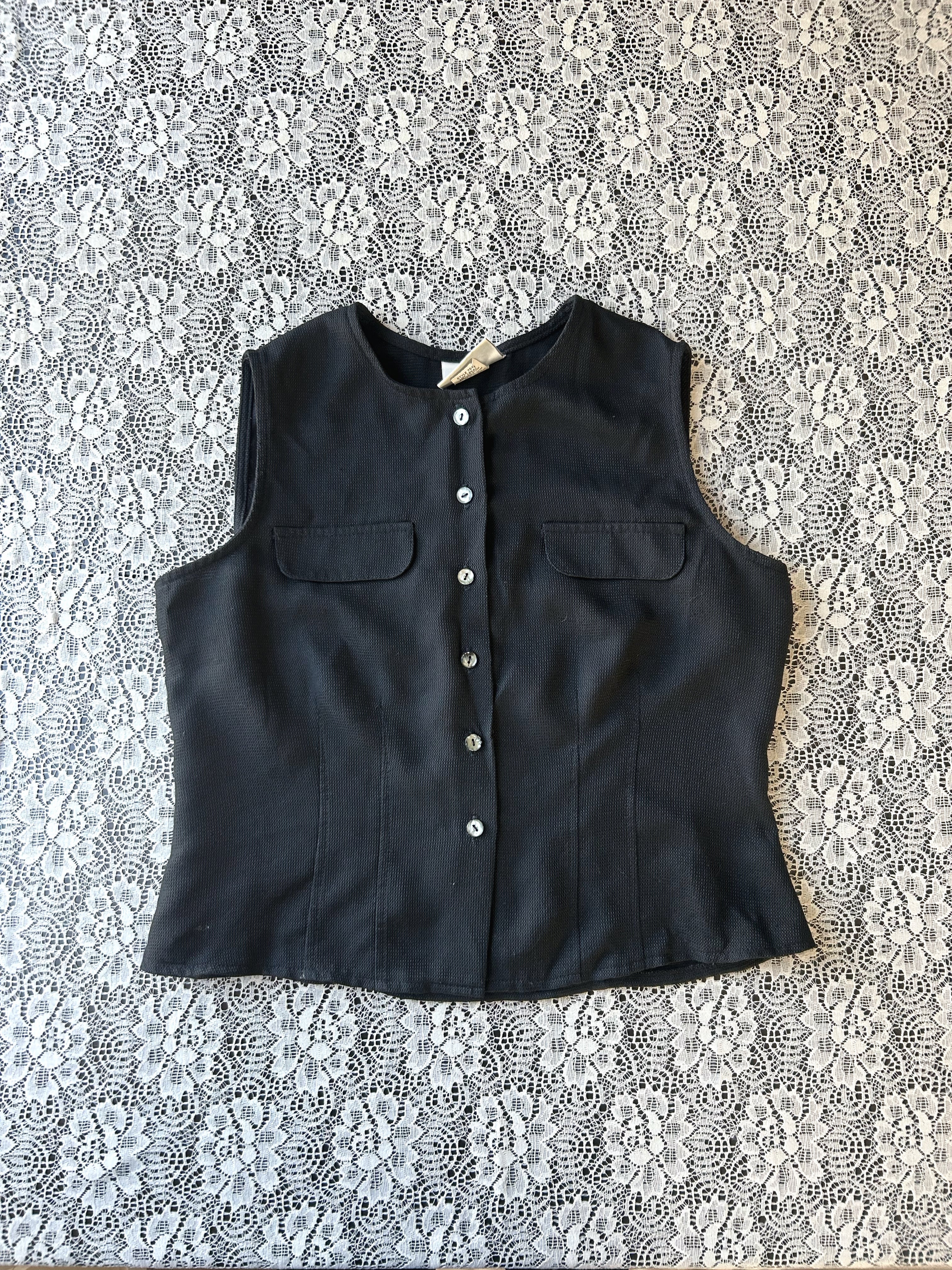 Vintage Late 90's Buttoned Vest Top