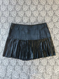Vintage Late 90's Satin Pleated Mini Skirt
