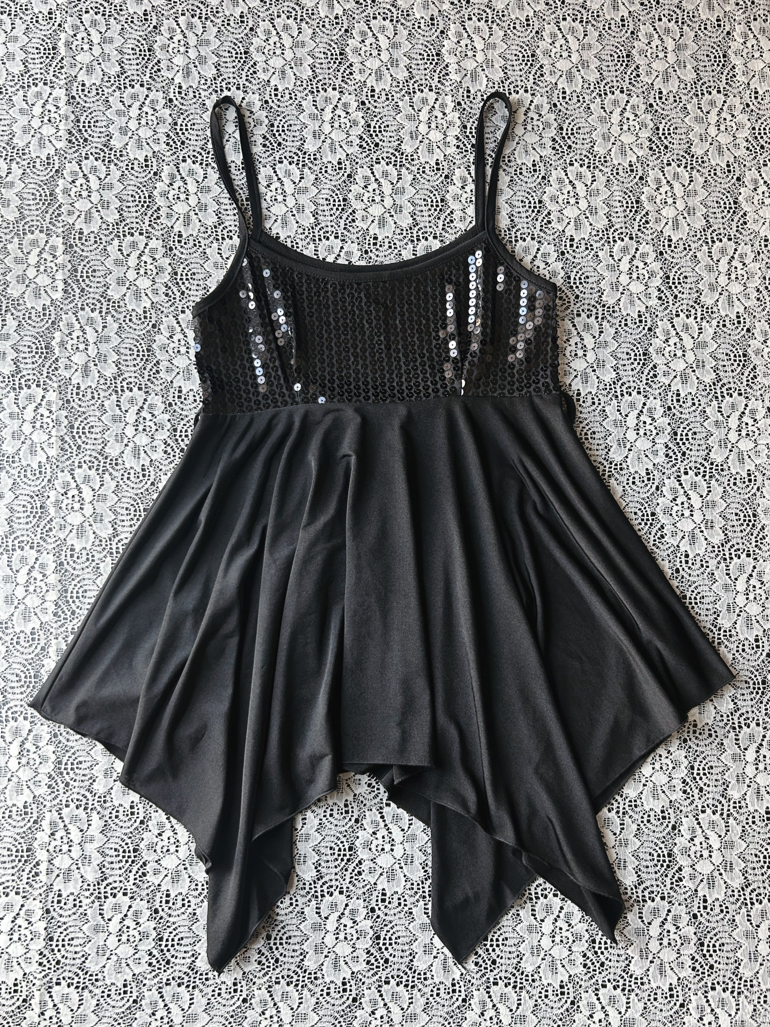 Y2K (2005) Fairy Sequin Spaghetti Straps Top
