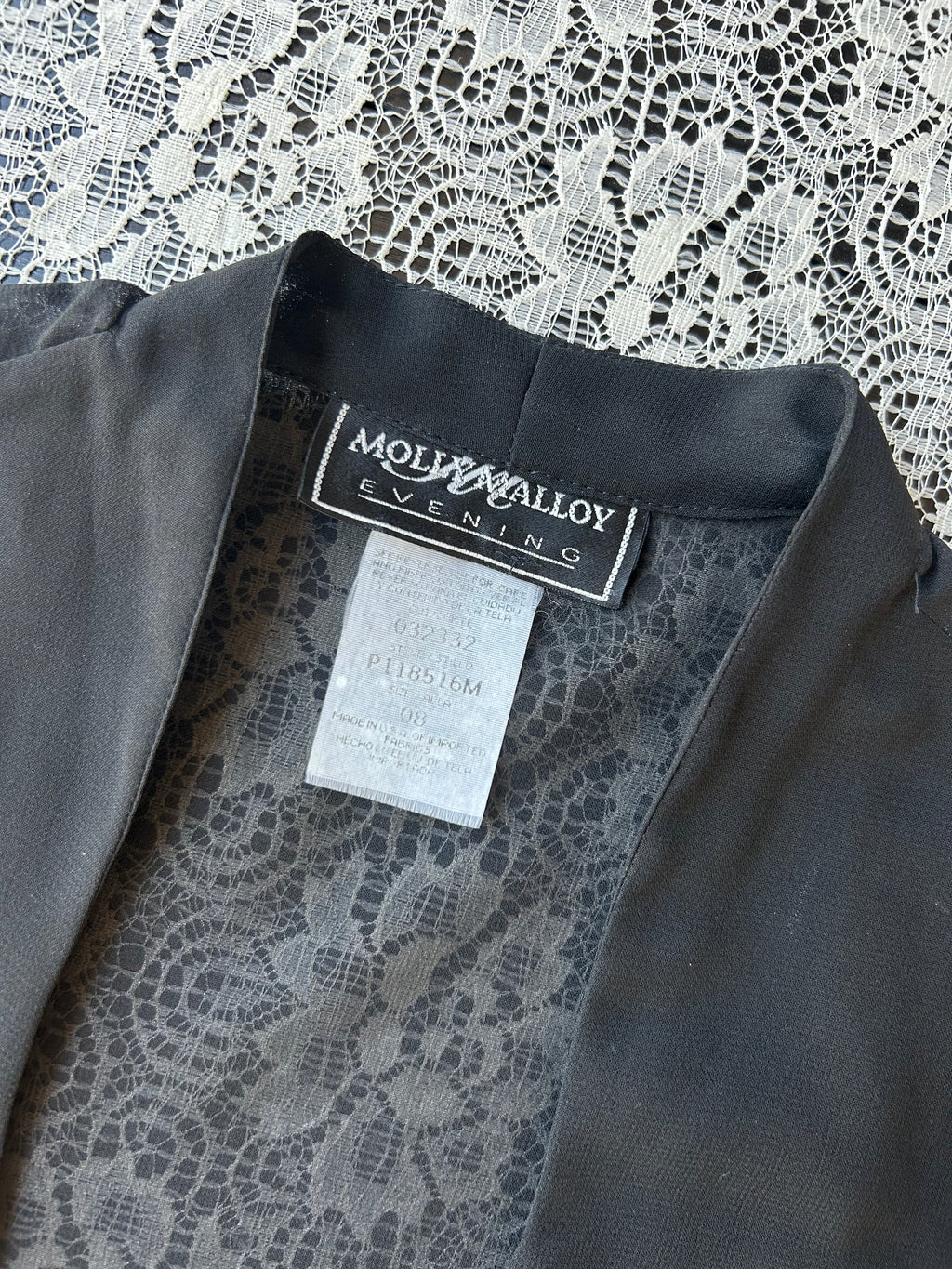 (M) Vintage 90's Fairy Front Tie Crop Blouse