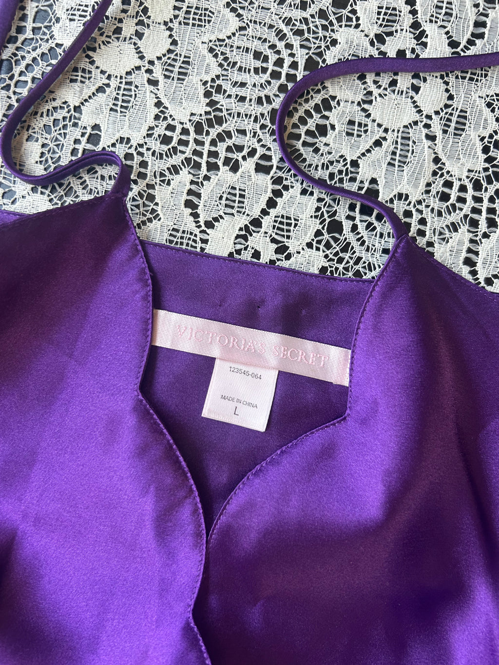 (L) Vintage 2002 Purple Baby Doll Top/Dress