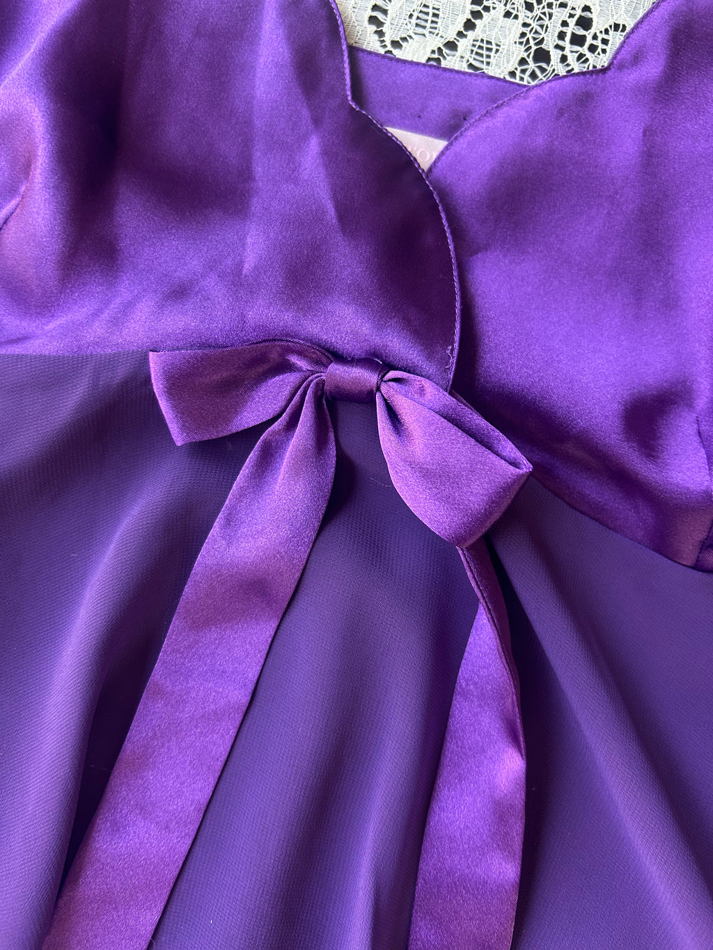 (L) Vintage 2002 Purple Baby Doll Top/Dress