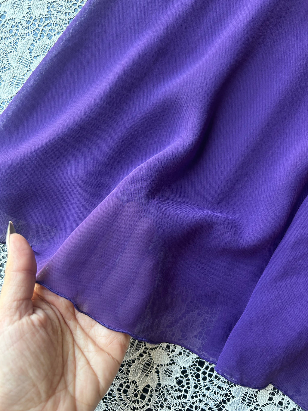 (L) Vintage 2002 Purple Baby Doll Top/Dress