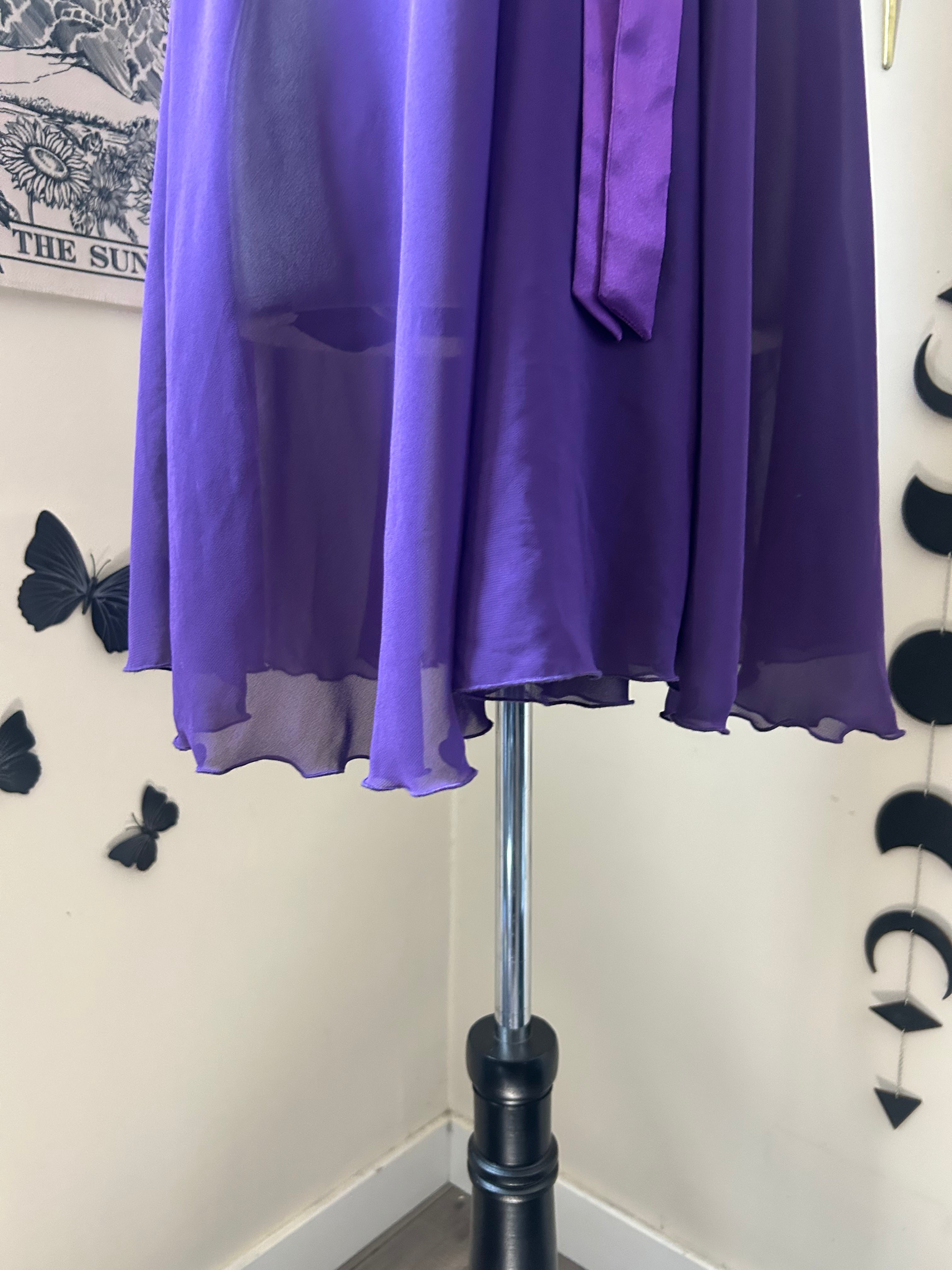 (L) Vintage 2002 Purple Baby Doll Top/Dress