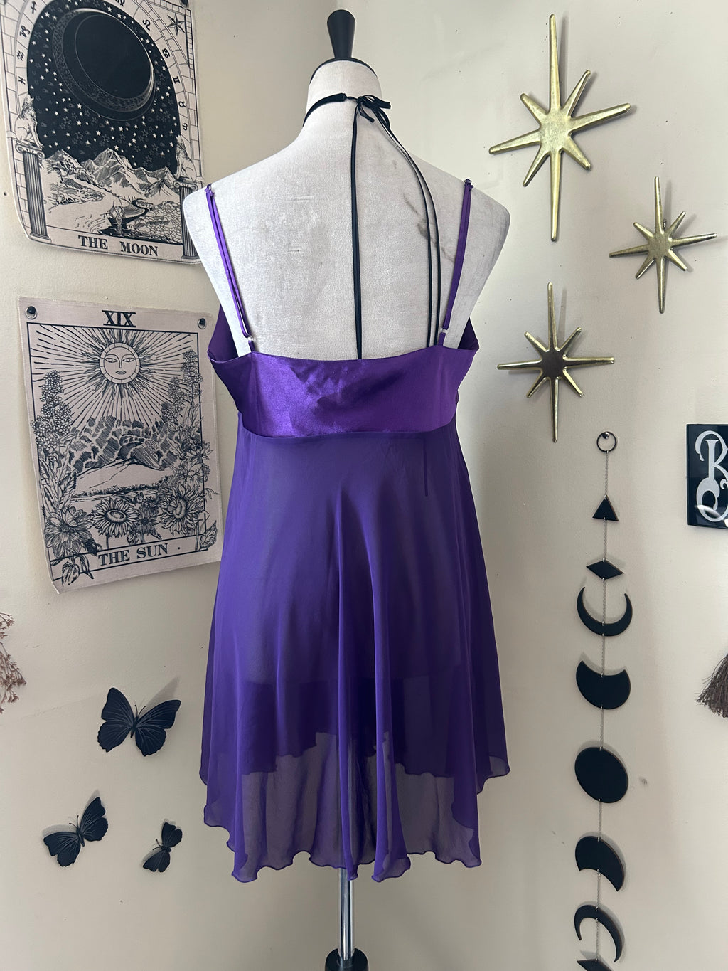 (L) Vintage 2002 Purple Baby Doll Top/Dress