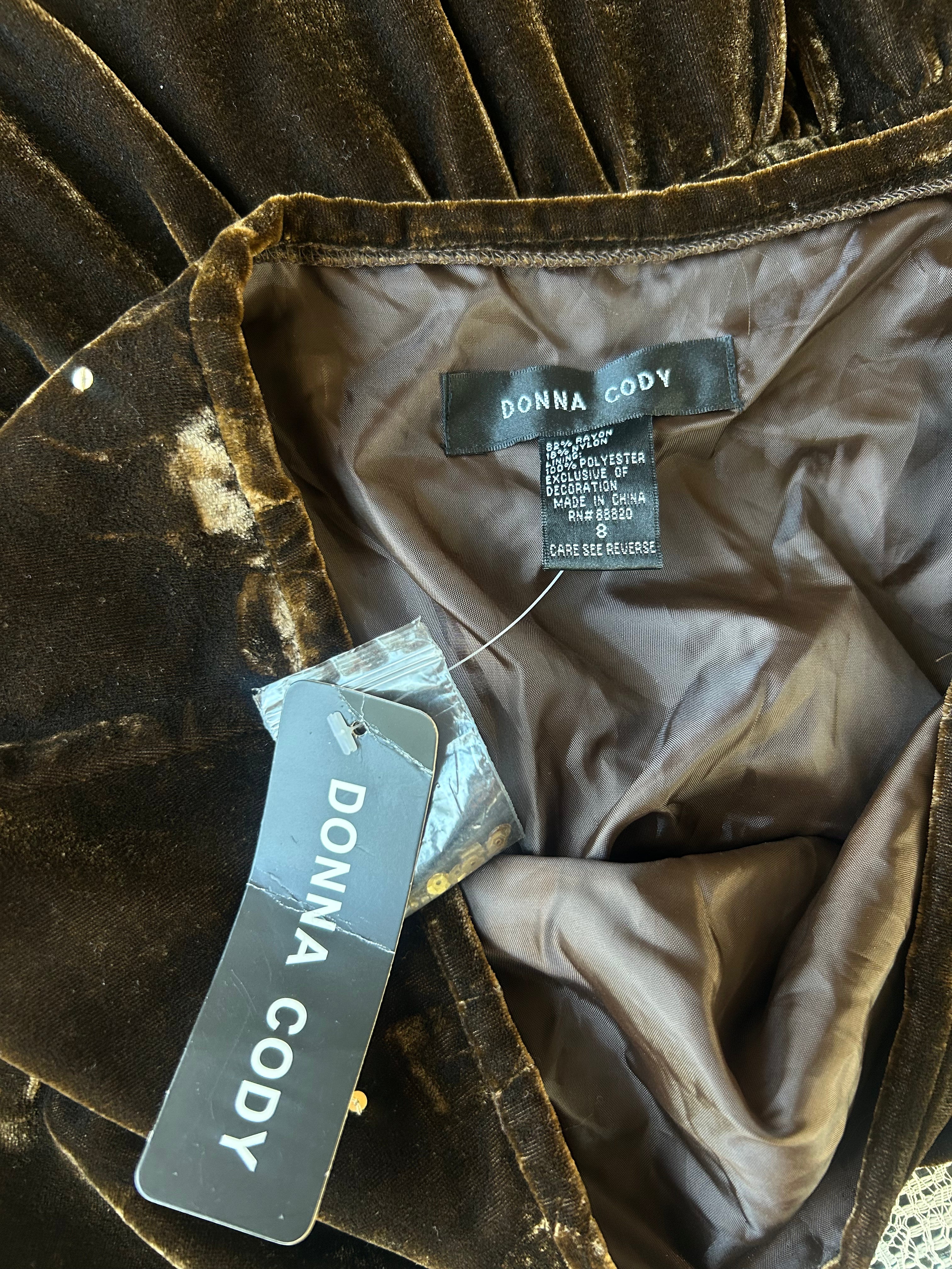 (M) Y2K Deadstock Fairy Brown Tiered Midi Skirt