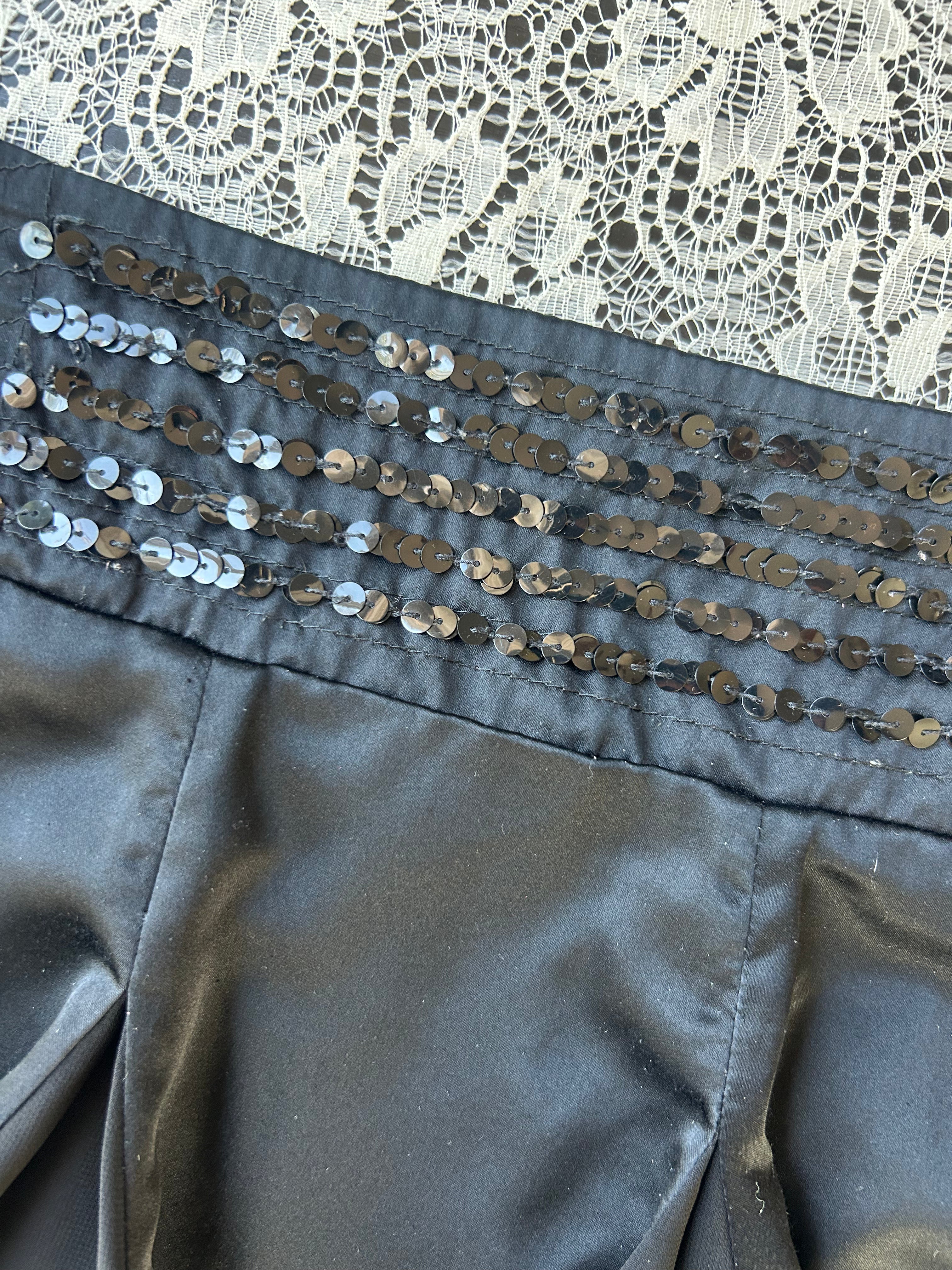 (S/M) Y2K Satin Pleated Mini Skirt
