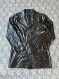 (L) Vintage Late 90's Faux Leather Long Jacket