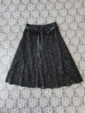 (S) Vintage 00's Lace Midi Skirt W/ Waist Bow