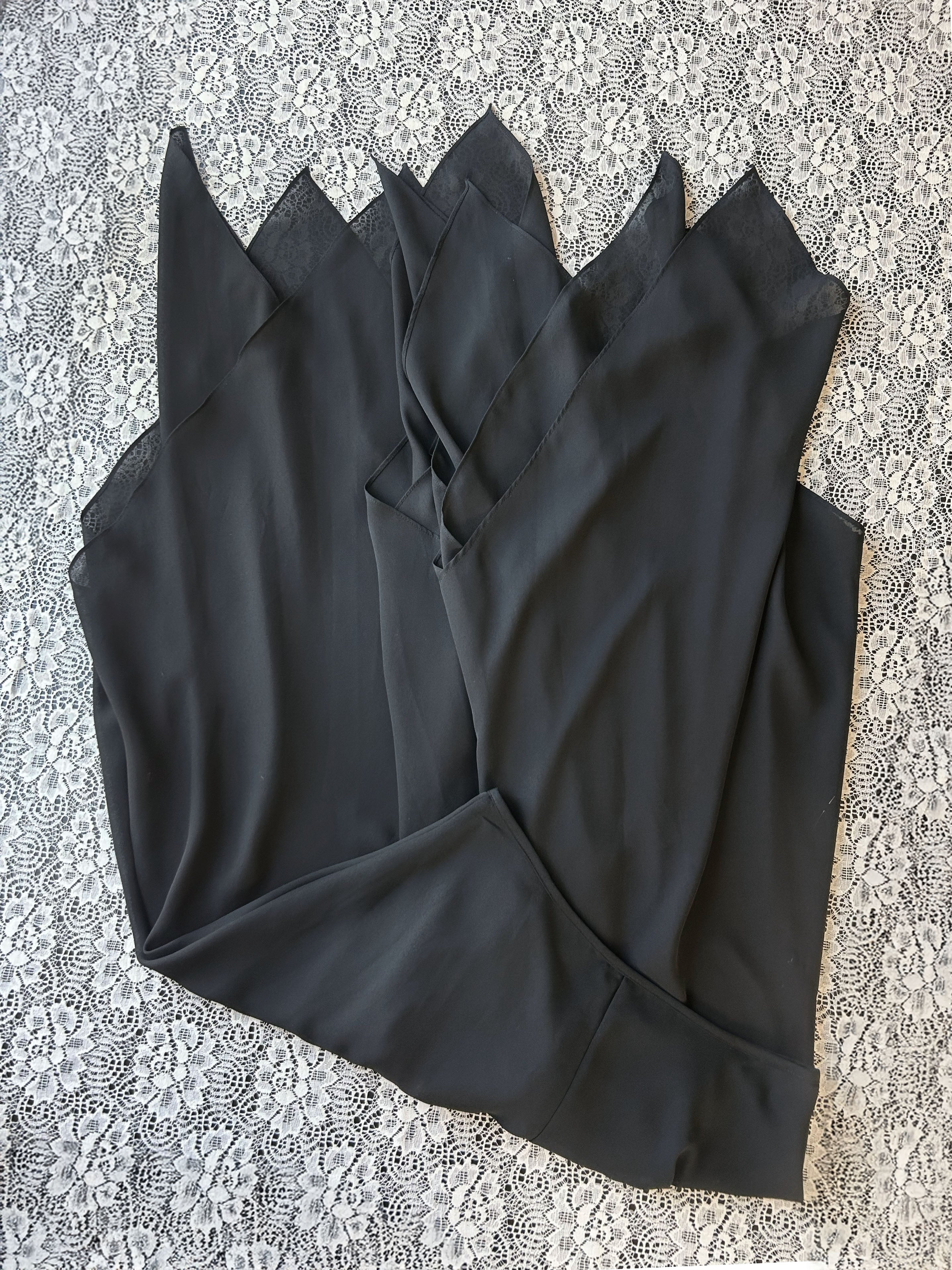 (S) Vintage 90's-00's Fairy Black Maxi Skirt
