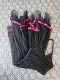 (L) Vintage 00s Halter Fairy Maxi Dress w/ Pink Hem