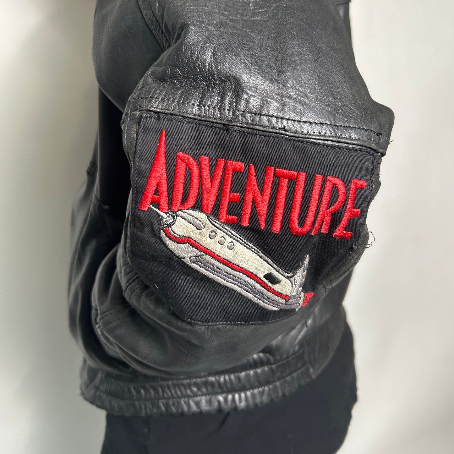 80s-90s (M) MEN's LEATHER JACKET