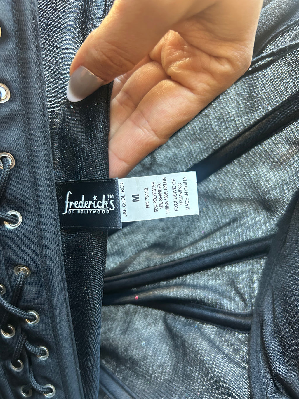 (M) Fredericks's of Hollywood Sparkly Corset