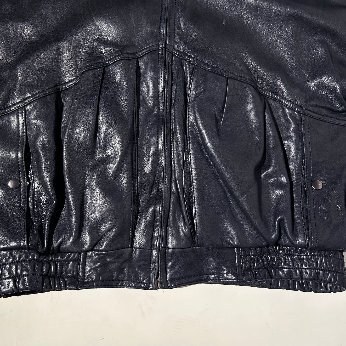 80s-90s (M) MEN's LEATHER JACKET