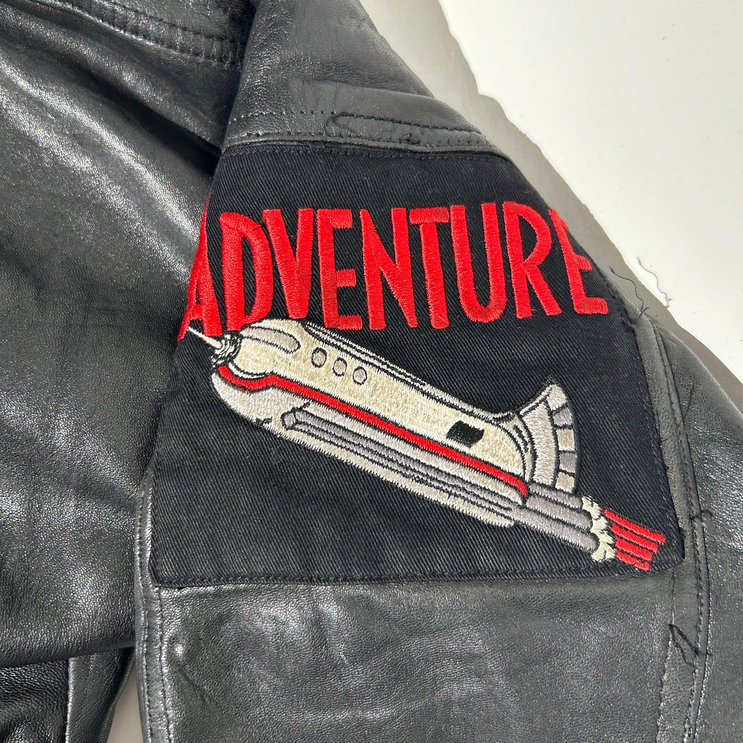 80s-90s (M) MEN's LEATHER JACKET
