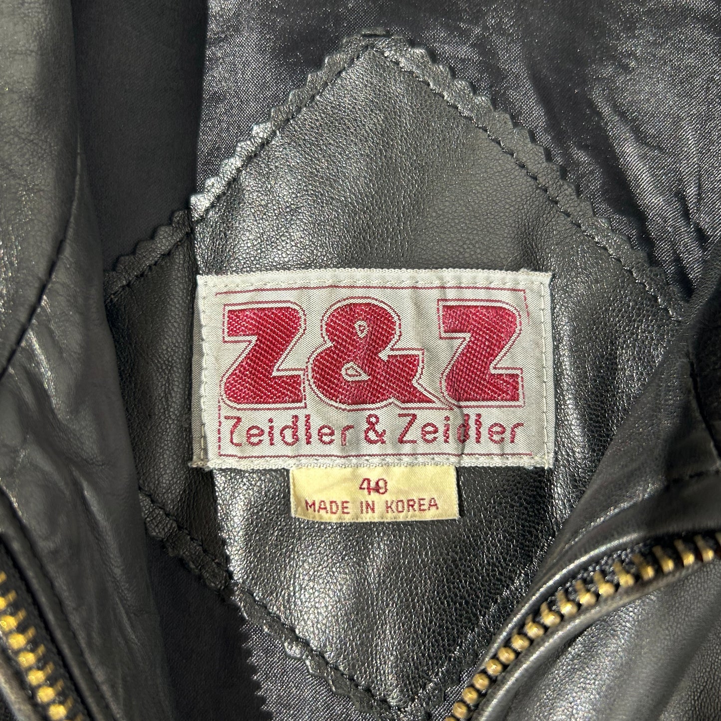 80s-90s (M) MEN's LEATHER JACKET