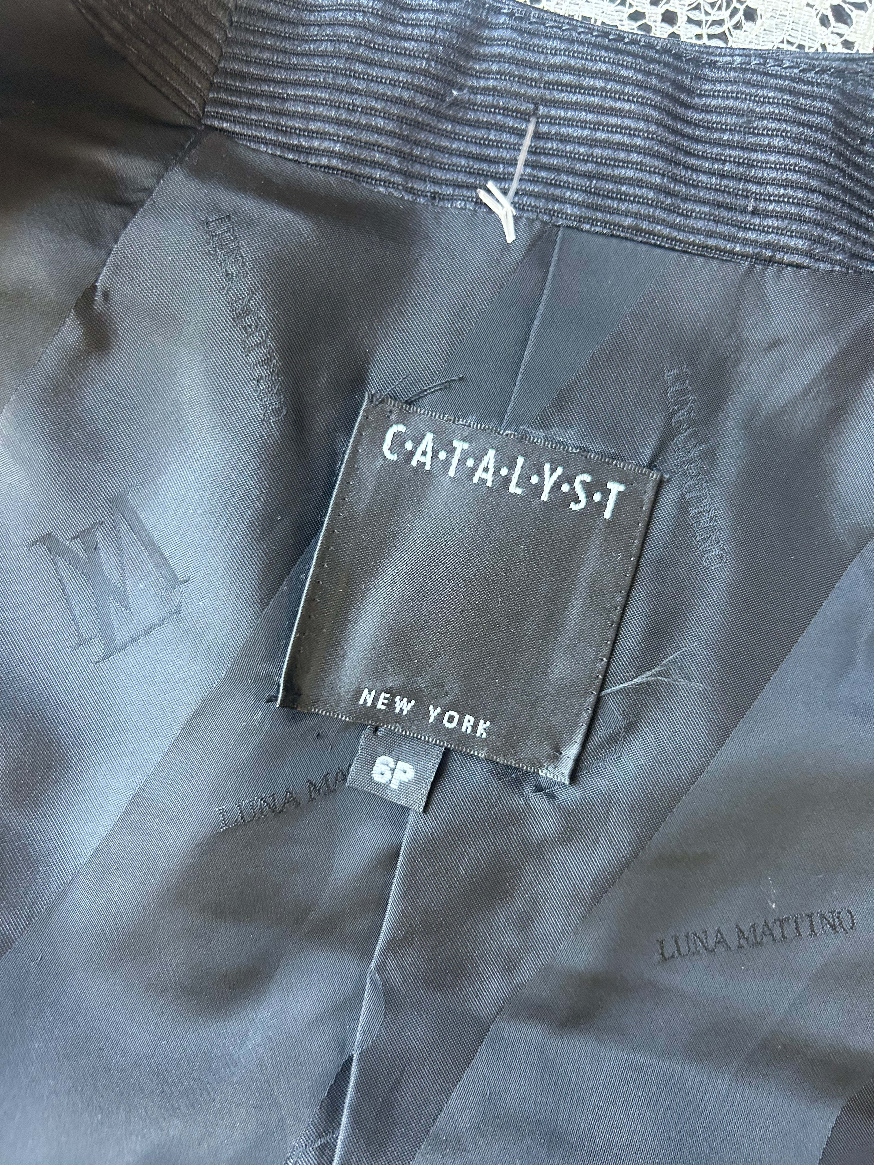 (S/M) Catalyst Black Bustier Vest