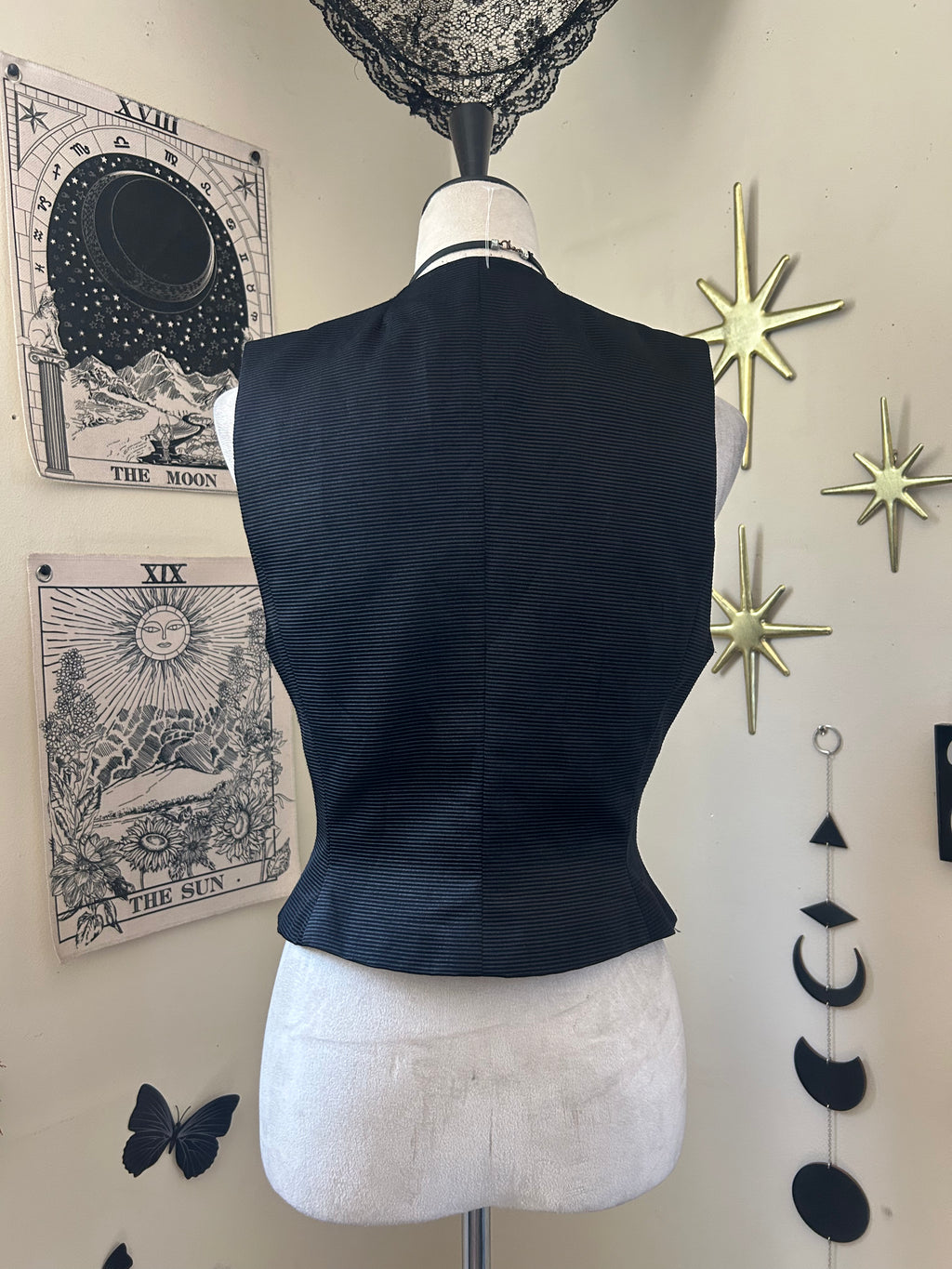 (S/M) Catalyst Black Bustier Vest