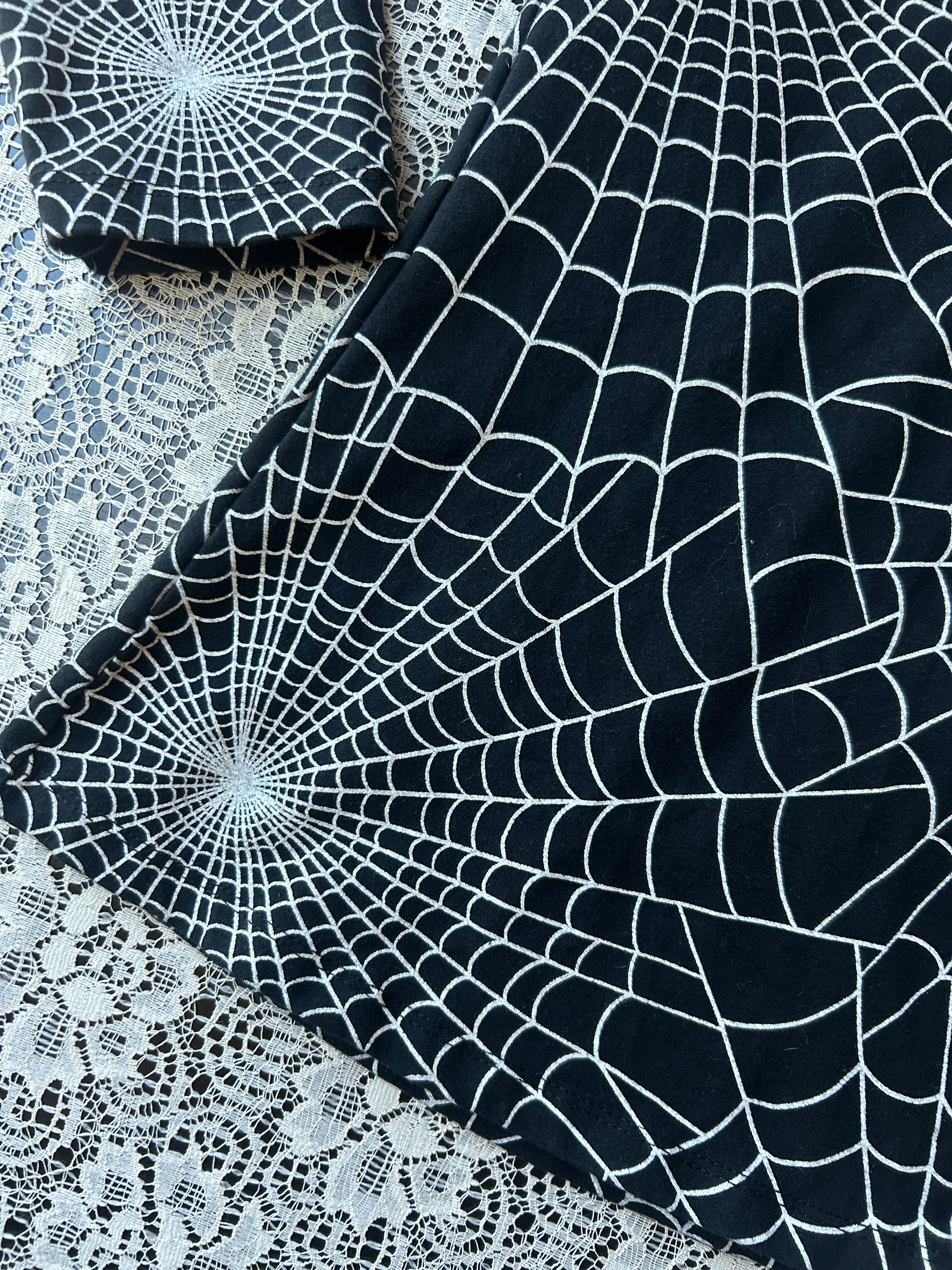 (S) Vixen Spider Web Print Top