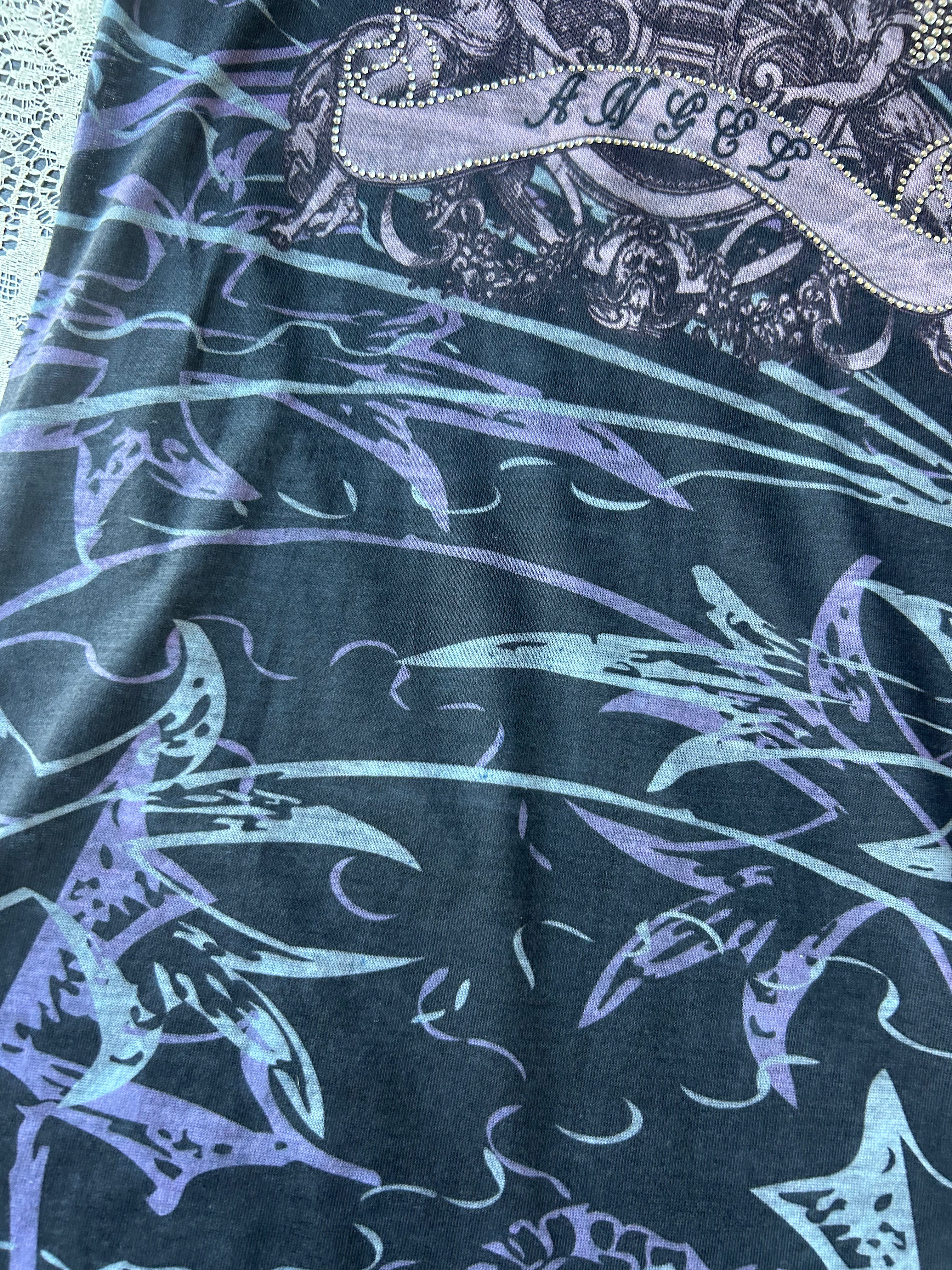 (S) Vintage Deadstock Purple Angel Graphic Tee