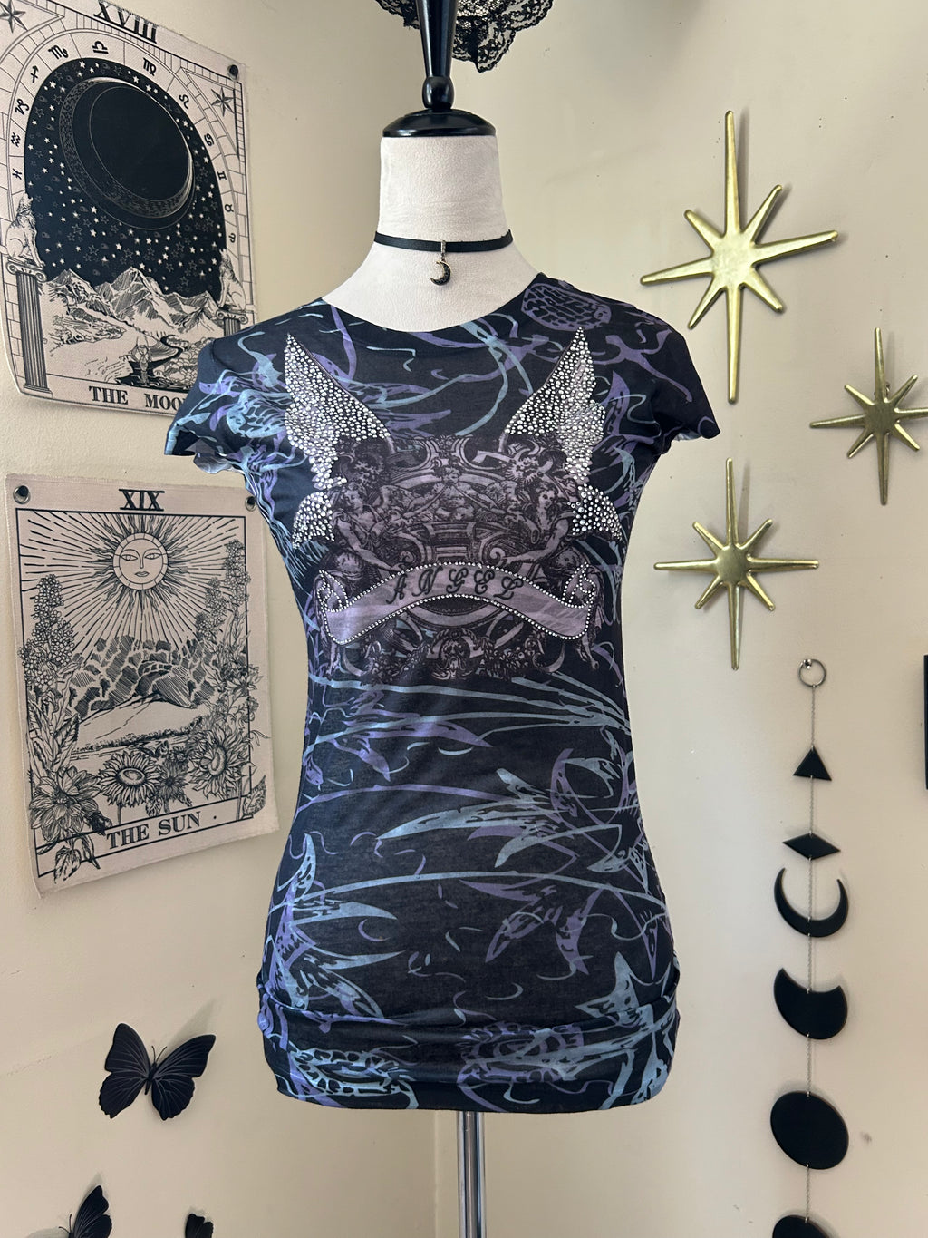 (S) Vintage Deadstock Purple Angel Graphic Tee