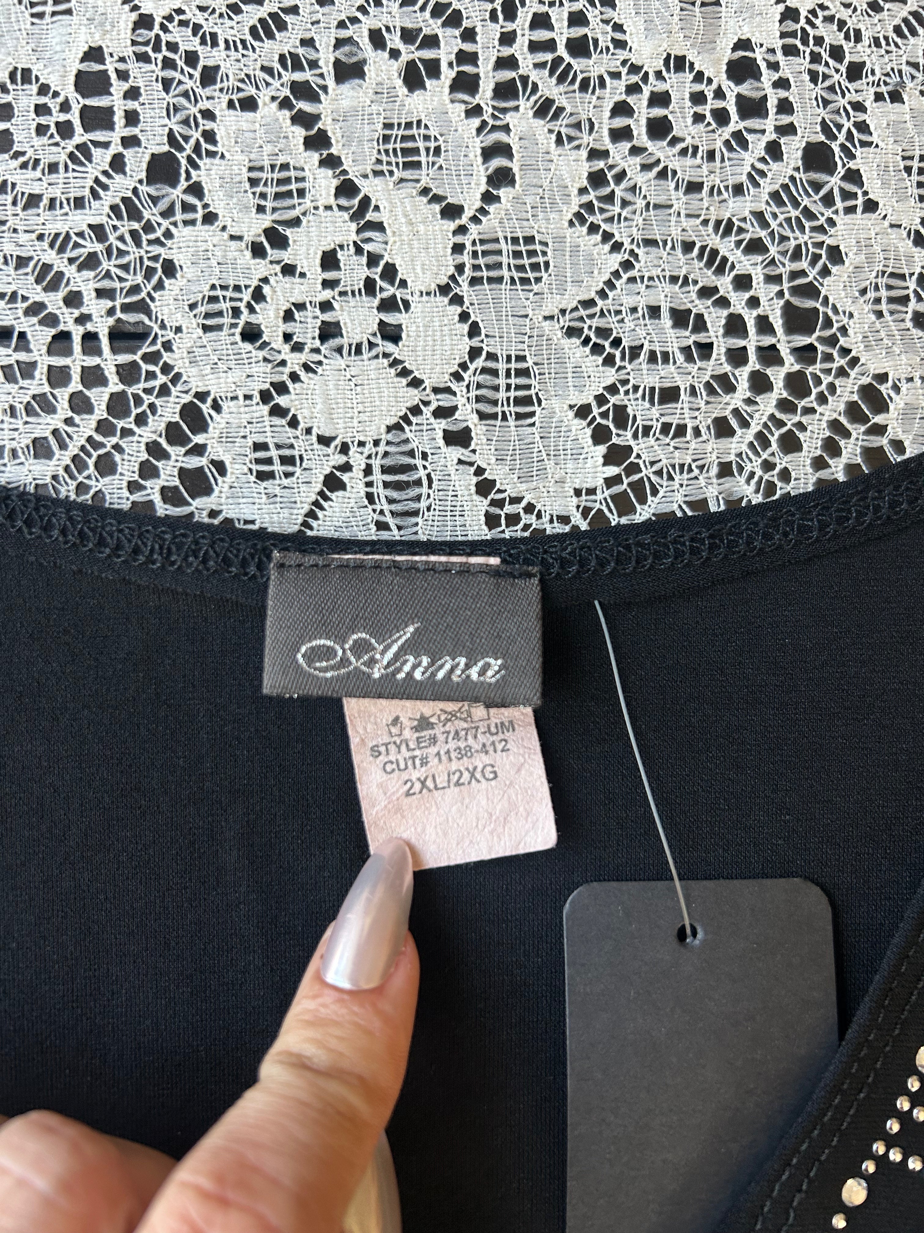 (2X) Vintage 90's/00's V-Neck Blouse