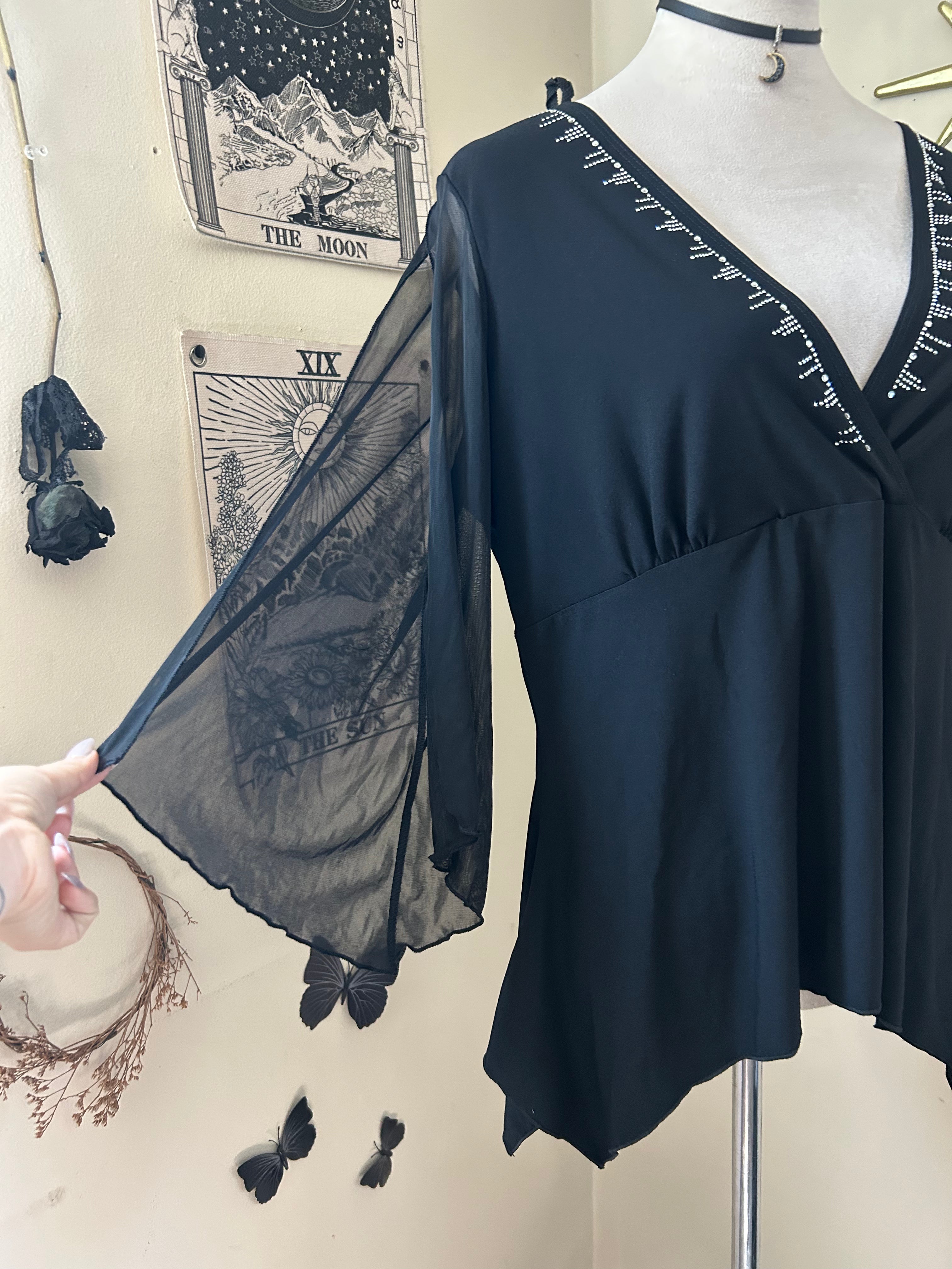 (2X) Vintage 90's/00's V-Neck Blouse