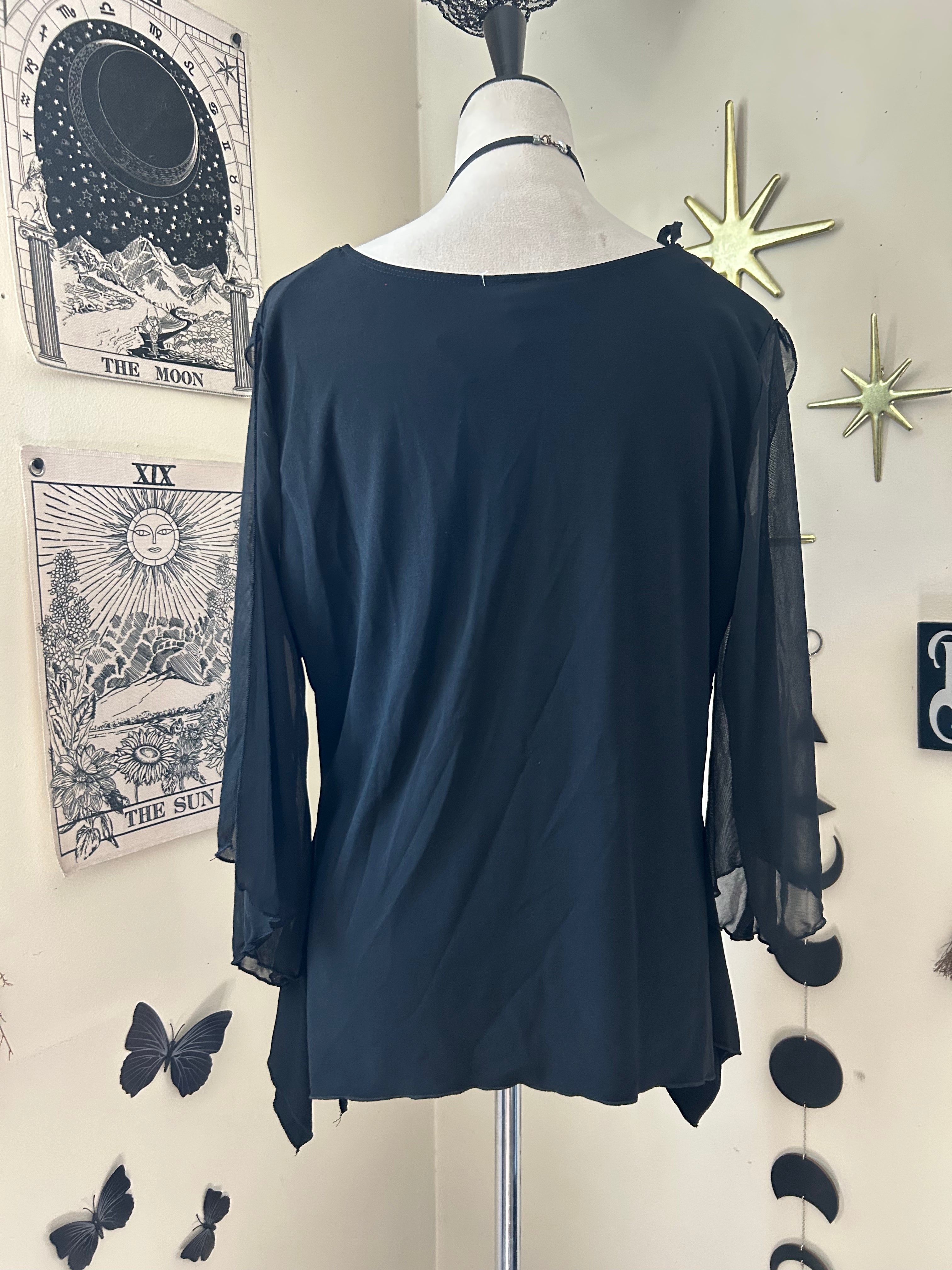 (2X) Vintage 90's/00's V-Neck Blouse