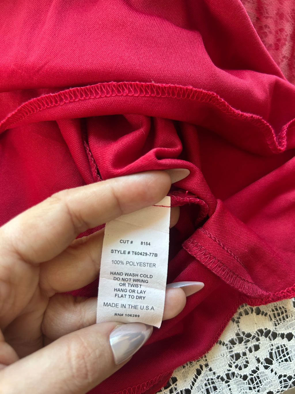 (S) Vintage 00's Halter Top Red Sparkly Midi Dress