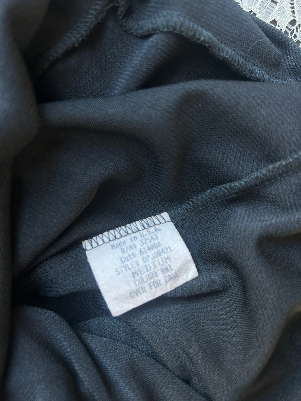(S/M) Vintage 00's Black Asymmetrical Midi Dress