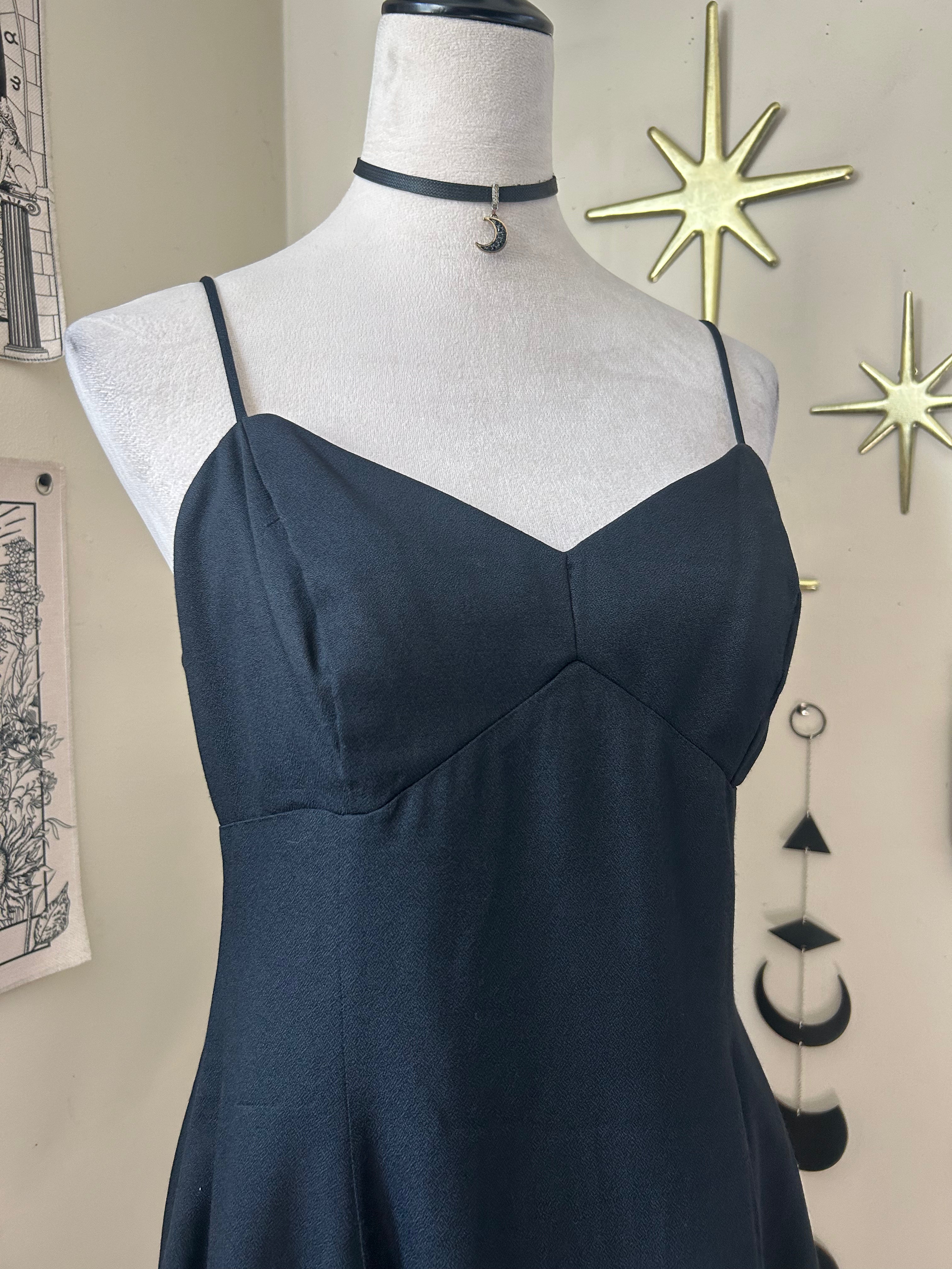 (M/L) Vintage 90's-00's Mini Dress w/ Tulle Underskirt