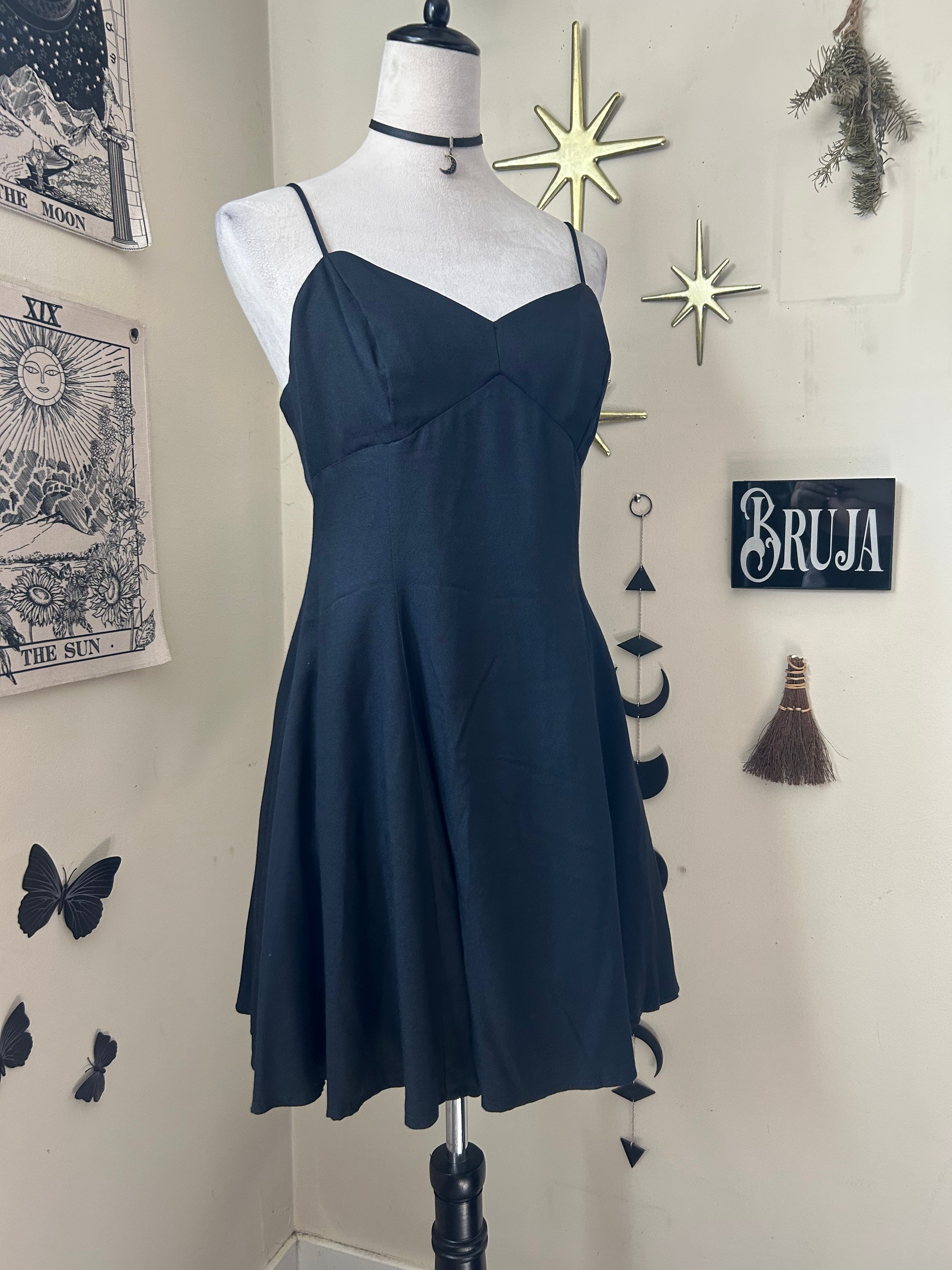 (M/L) Vintage 90's-00's Mini Dress w/ Tulle Underskirt