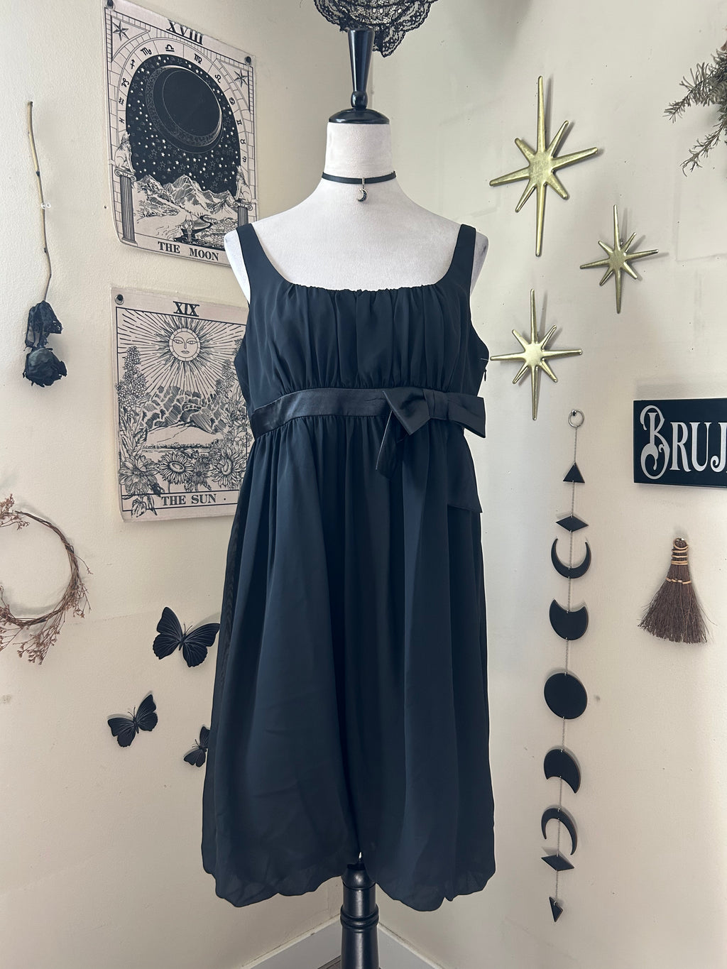 (L/XL) Vintage 00's Midi Party Dress