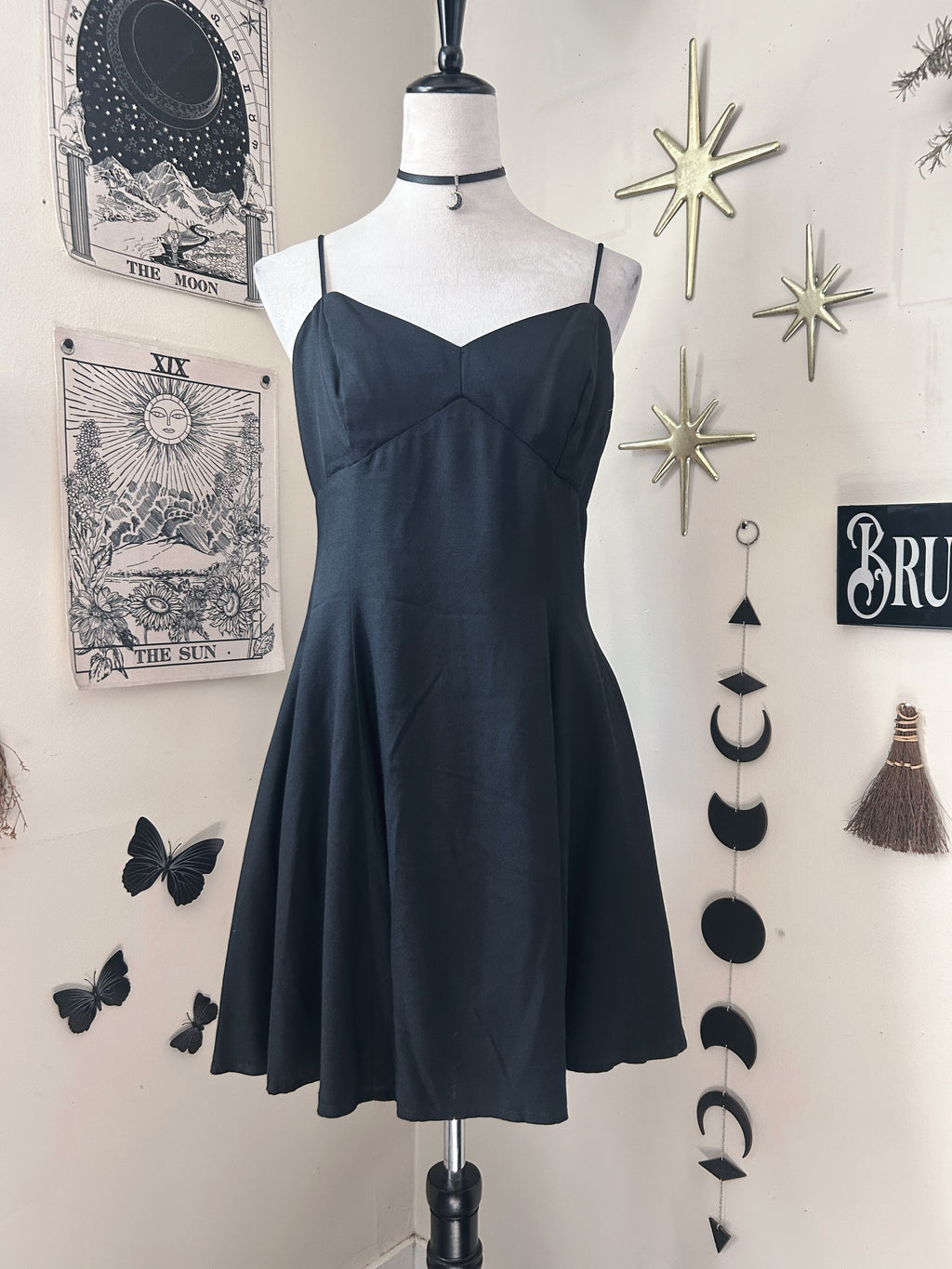 (M/L) Vintage 90's-00's Mini Dress w/ Tulle Underskirt
