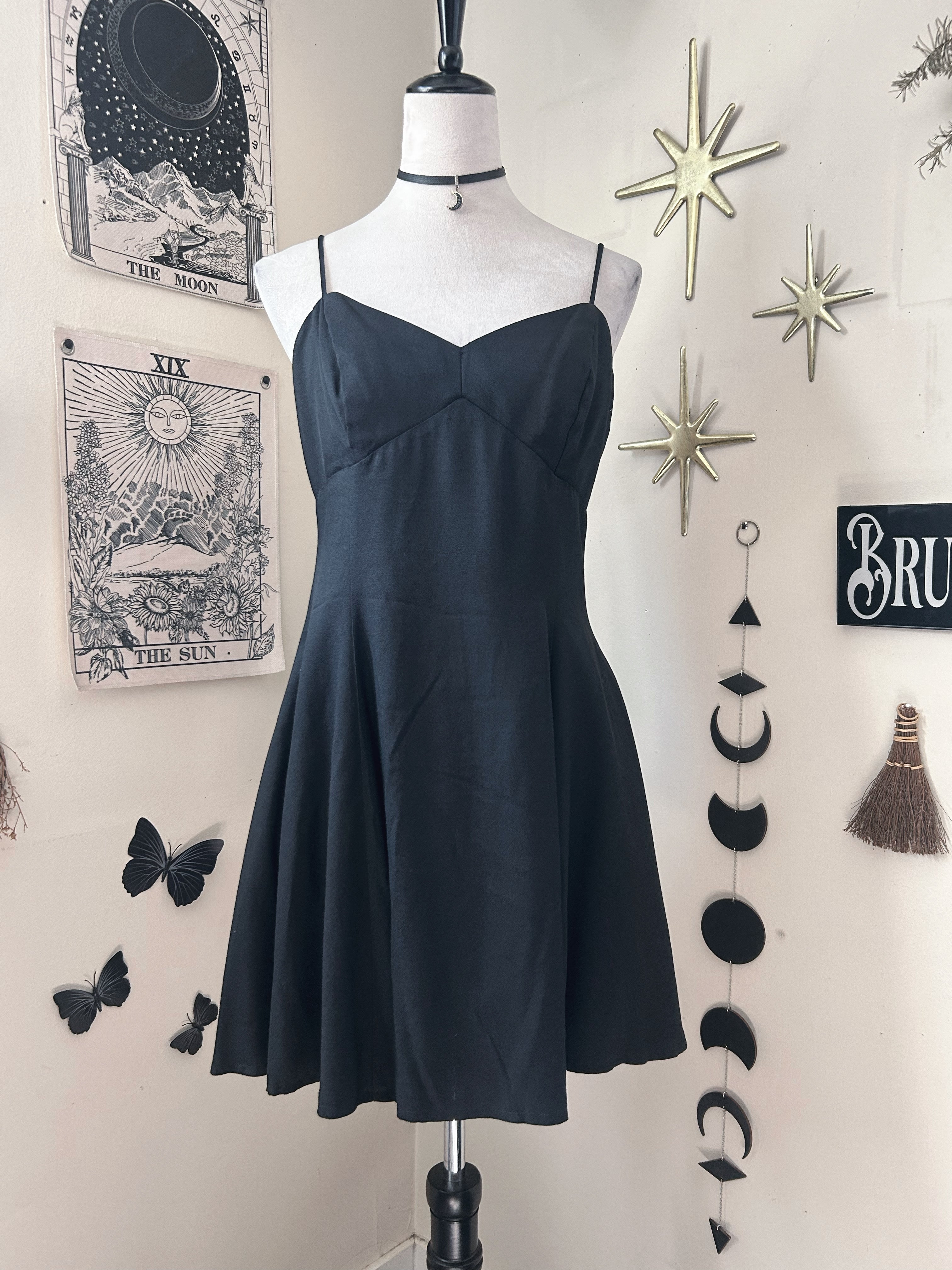 (M/L) Vintage 90's-00's Mini Dress w/ Tulle Underskirt