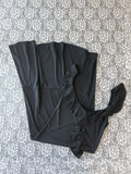 (S/M) Vintage 00's Black Asymmetrical Midi Dress