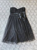 (2X) Vintage 00's Sparkly Strapless Party Dress
