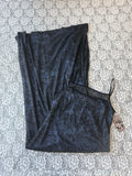 (L) Vintage 90's-00's Black & Blue Sparkly Maxi Dress