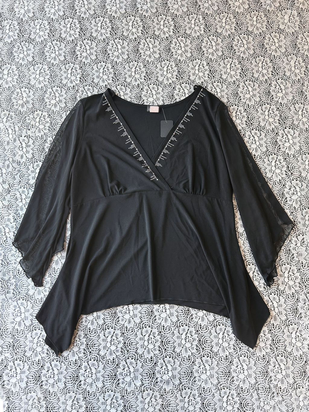(2X) Vintage 90's/00's V-Neck Blouse