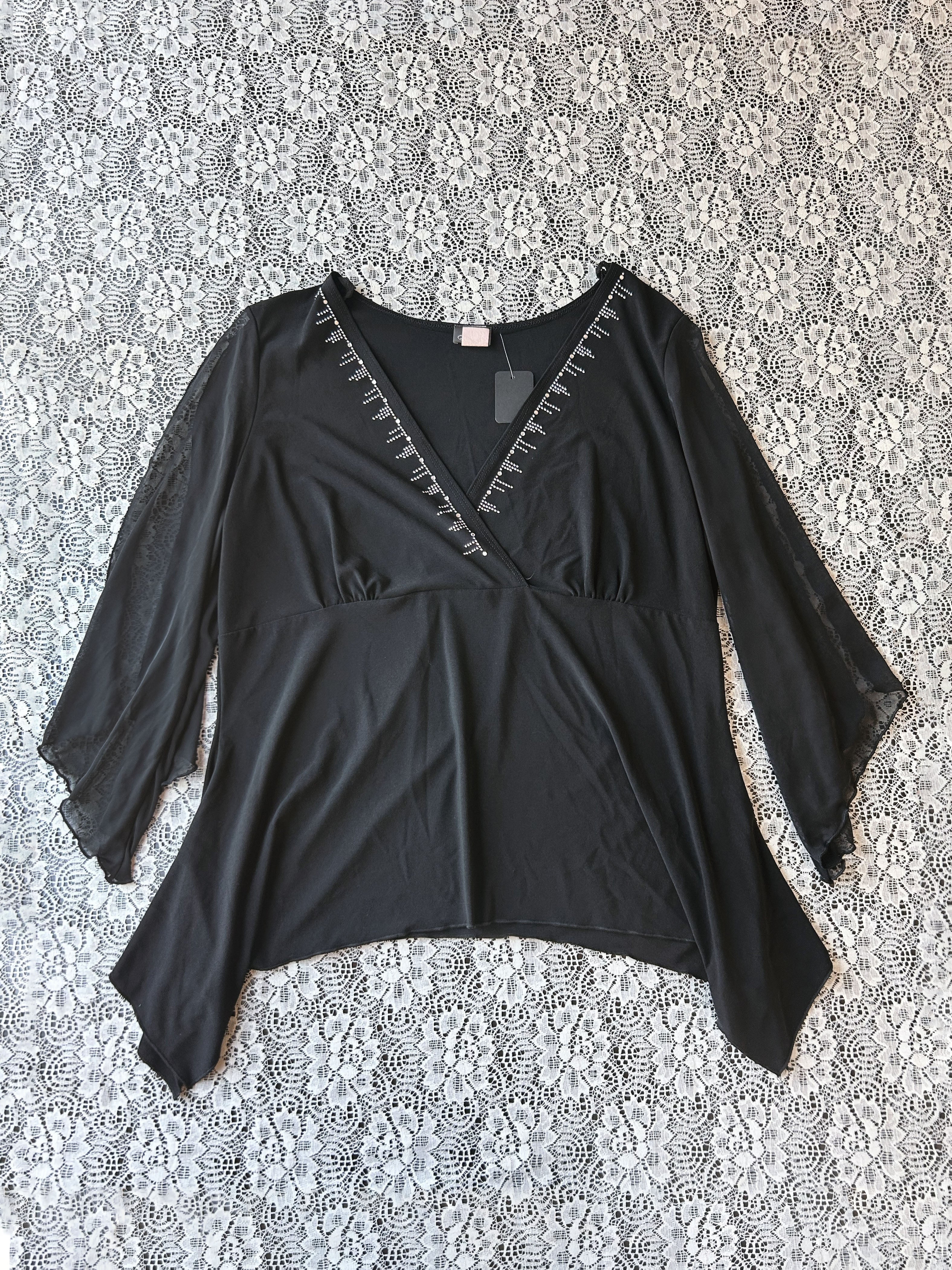 (2X) Vintage 90's/00's V-Neck Blouse