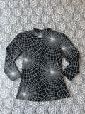 (S) Vixen Spider Web Print Top