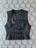 (S/M) Catalyst Black Bustier Vest
