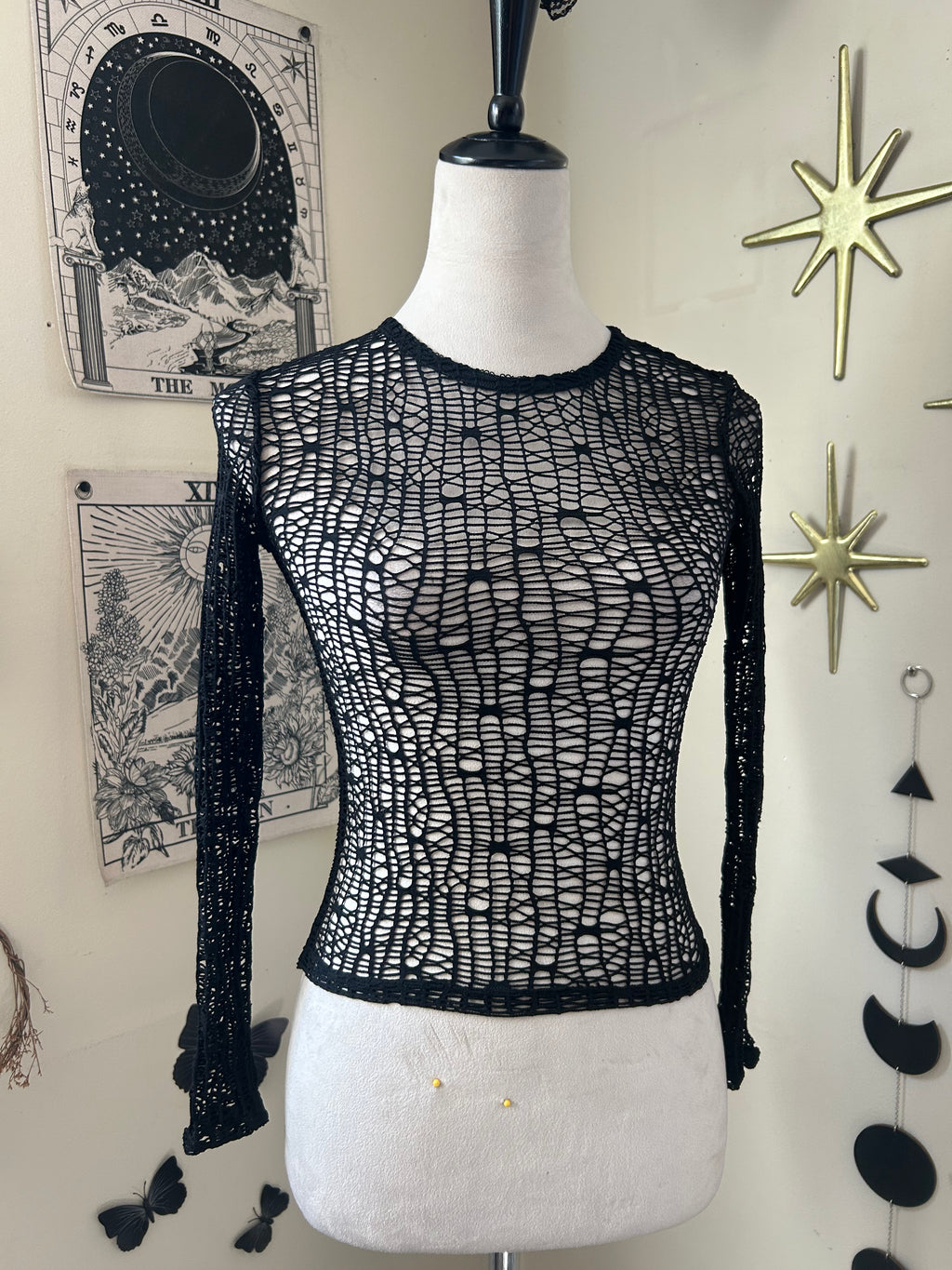 (S) Vintage 00's Fishnet Top