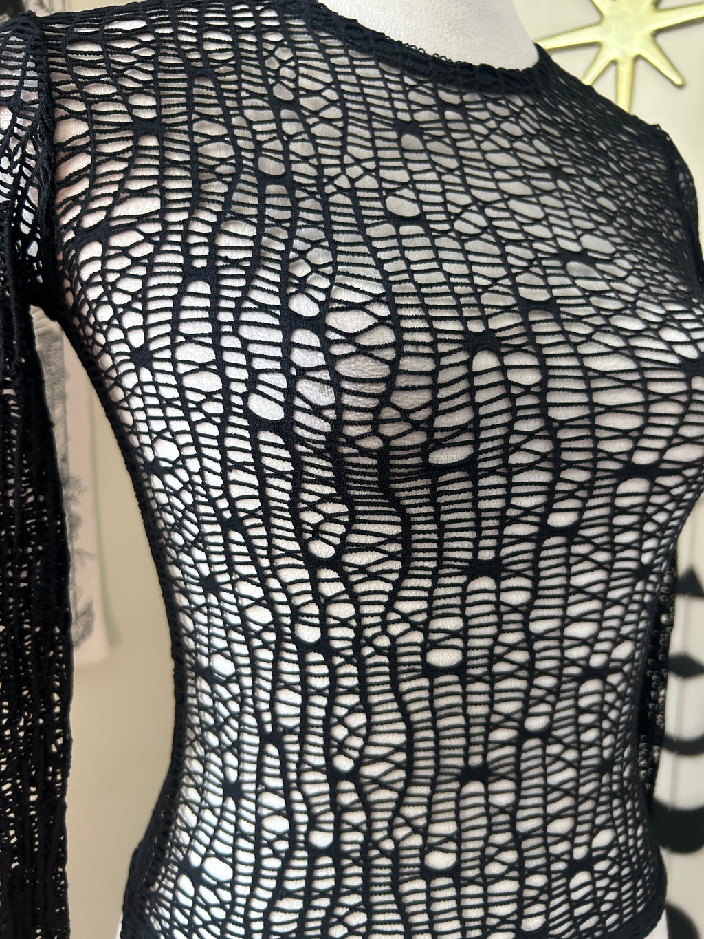 (S) Vintage 00's Fishnet Top