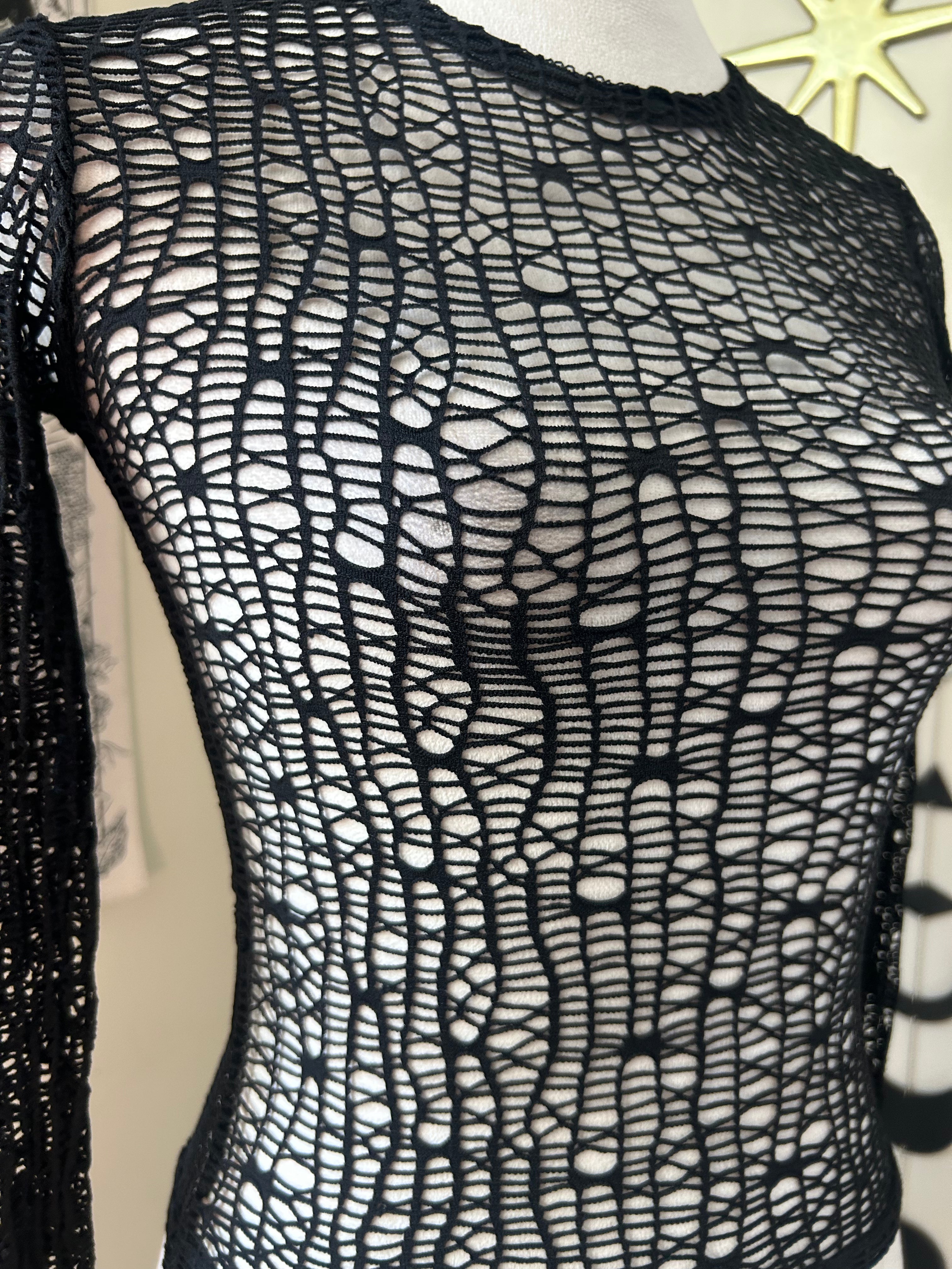 (S) Vintage 00's Fishnet Top