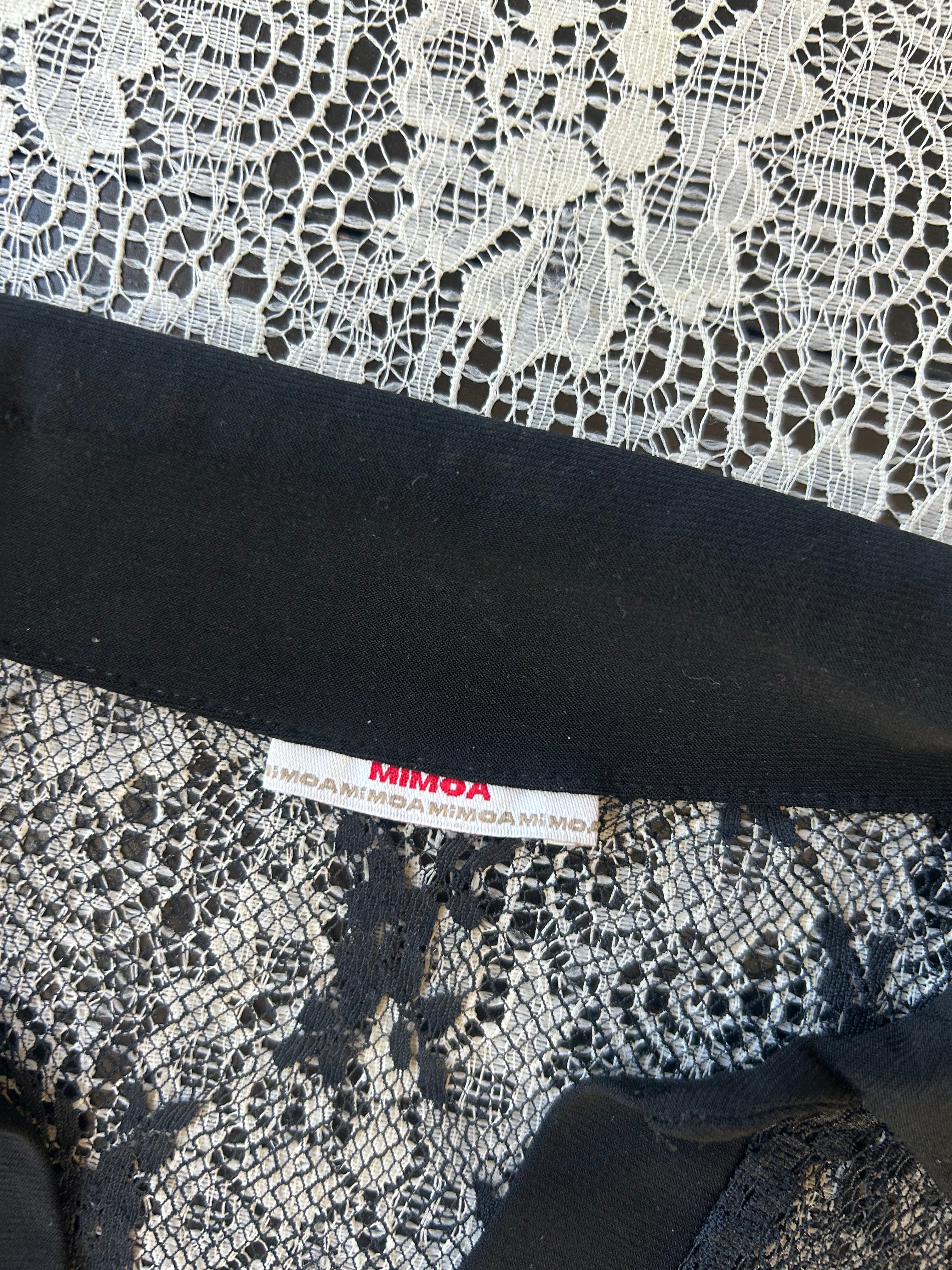 (S/M) Vintage 00's Sheer Button Blouse