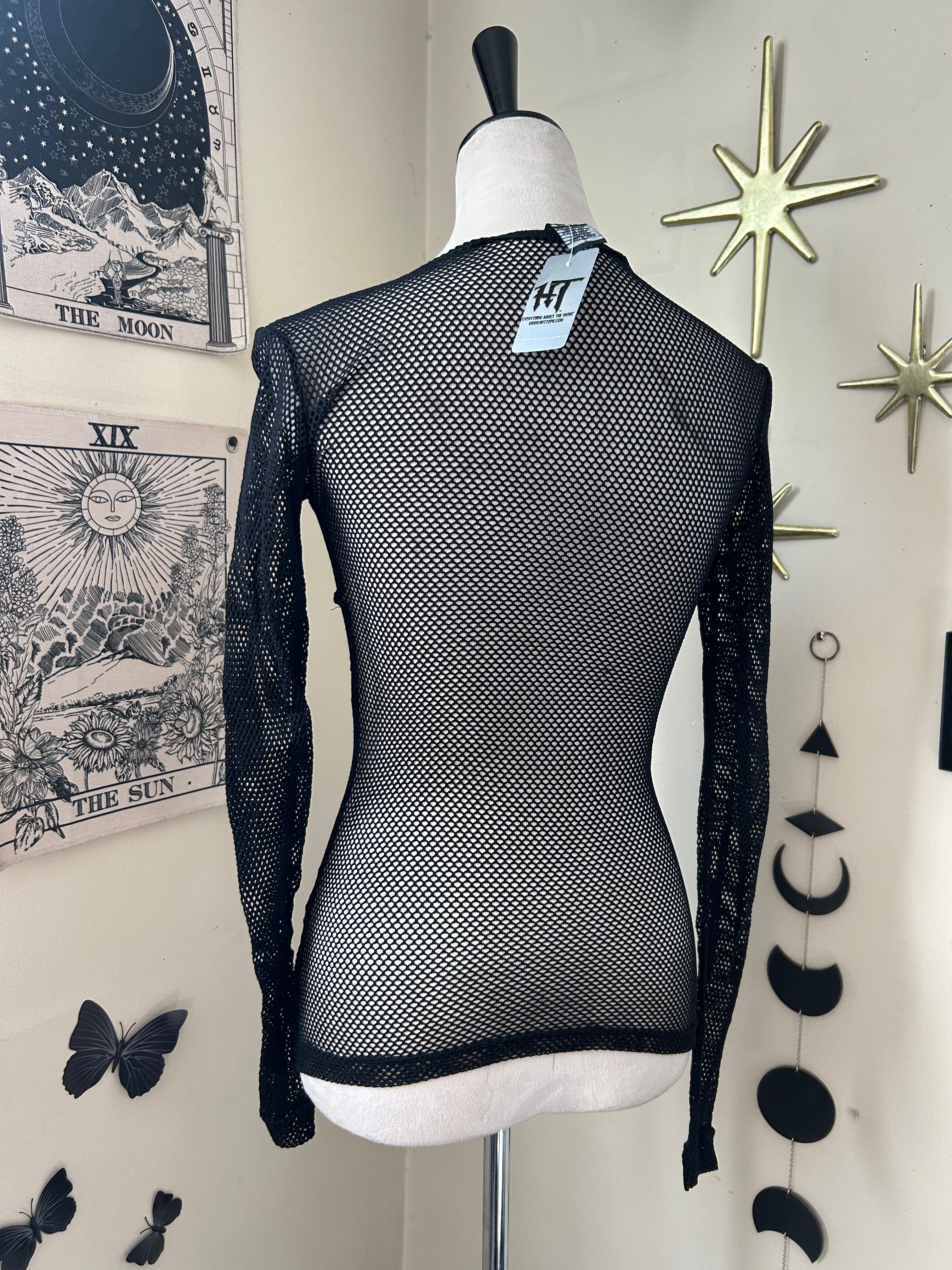 (S) Vintage Deadstock 00's Fishnet Top