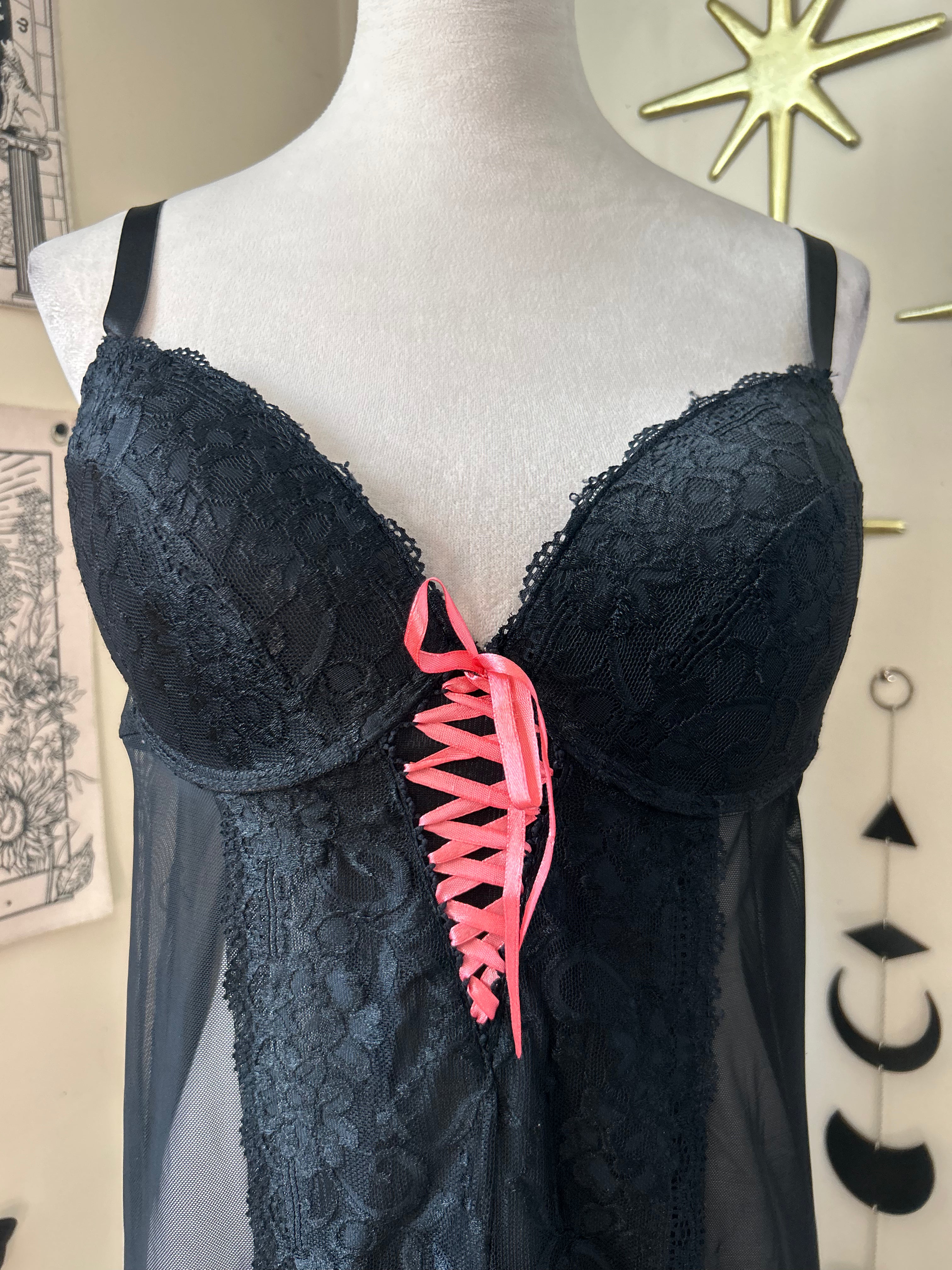 (2XL) 00's Lingerie Slip Dress