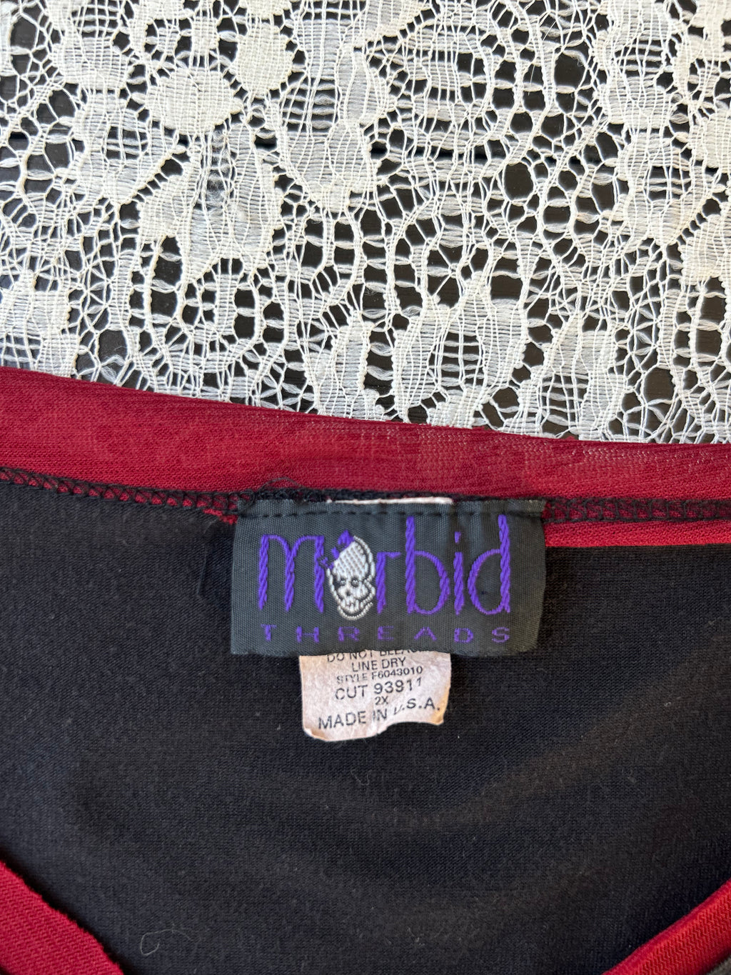 (2X) Vintage 90's Morbid Threads Top